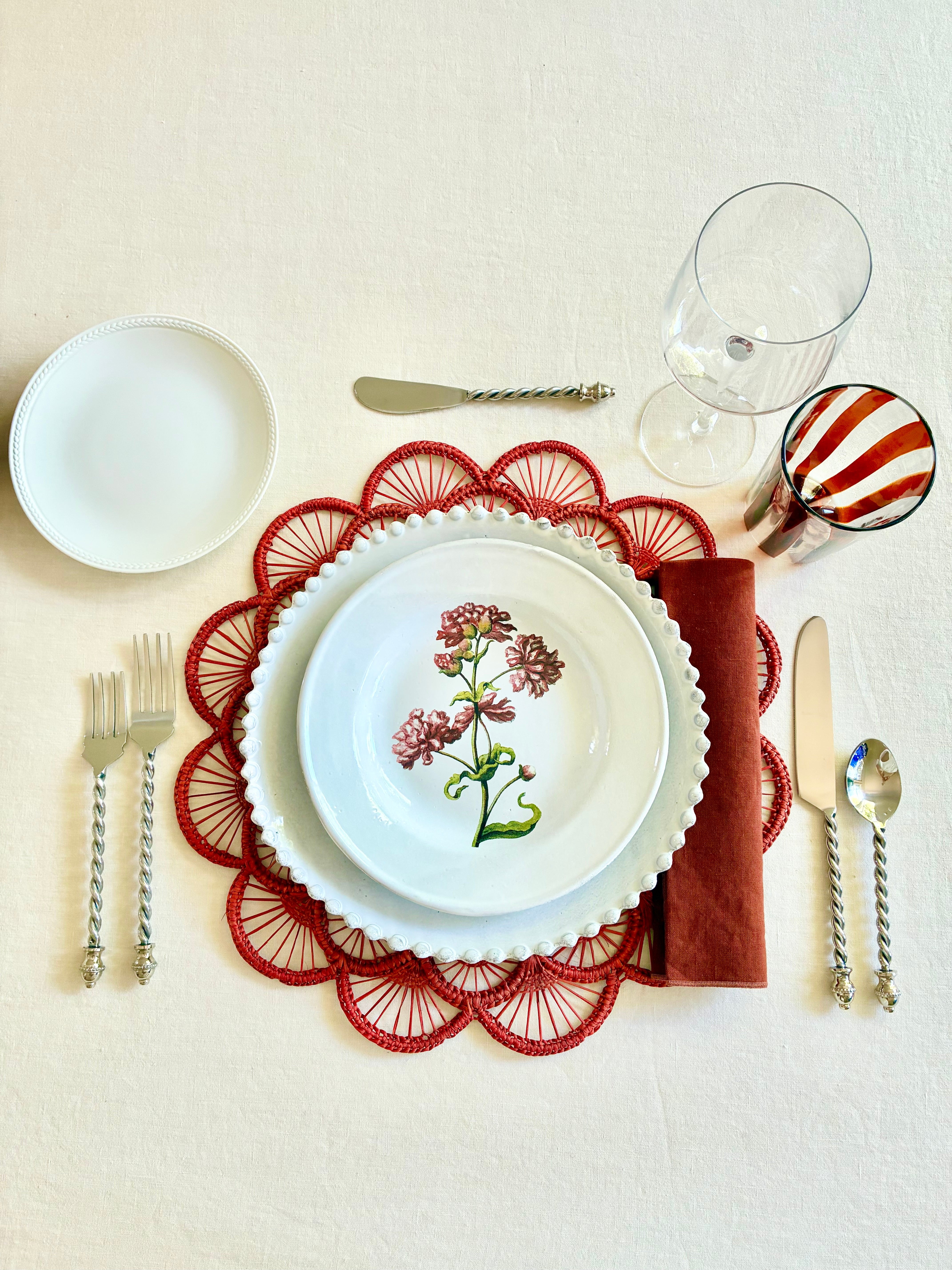 Ojal Placemat - Terracotta S/4