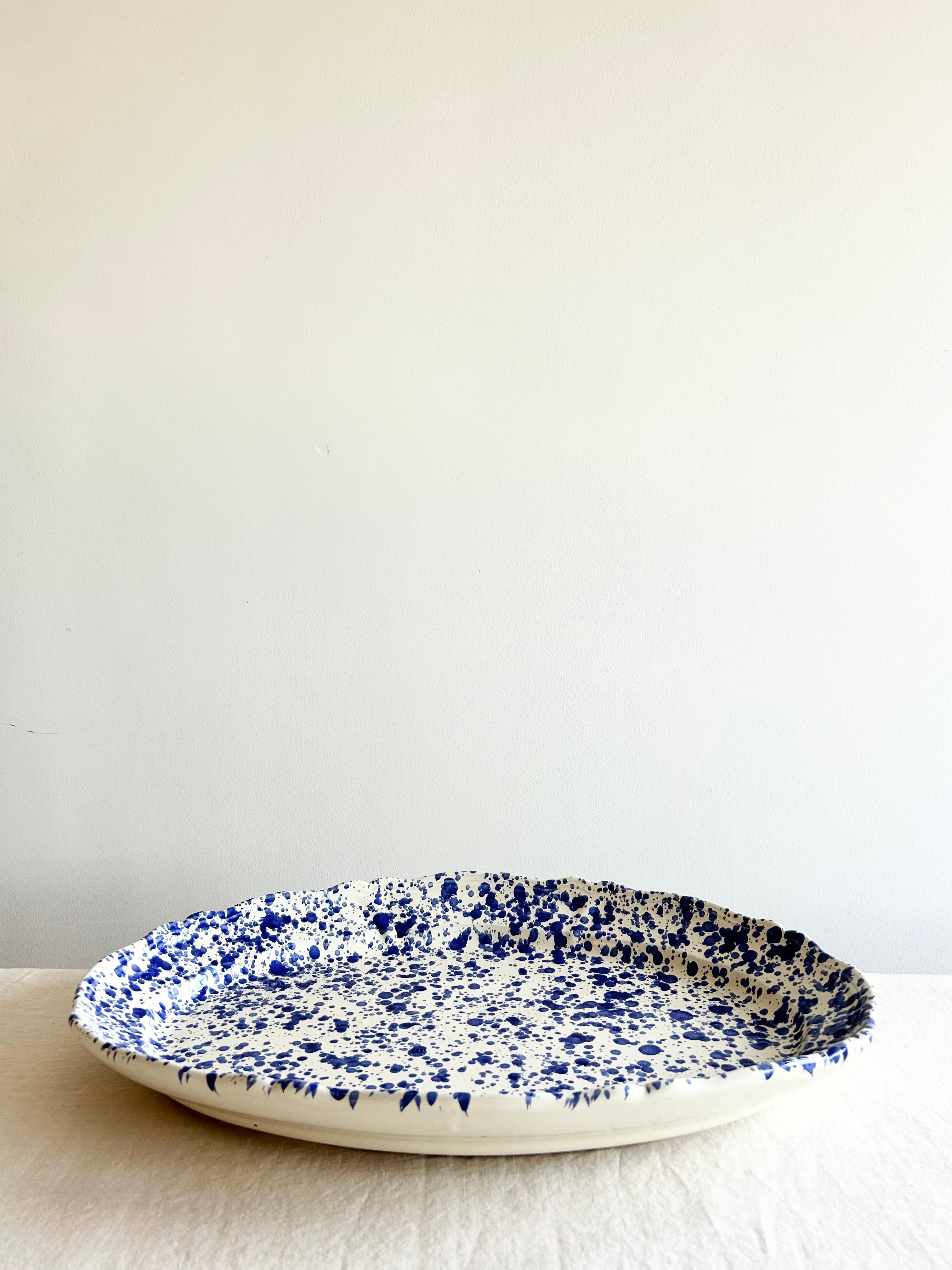 Pompeii Oval Platter -Lapis 20 "