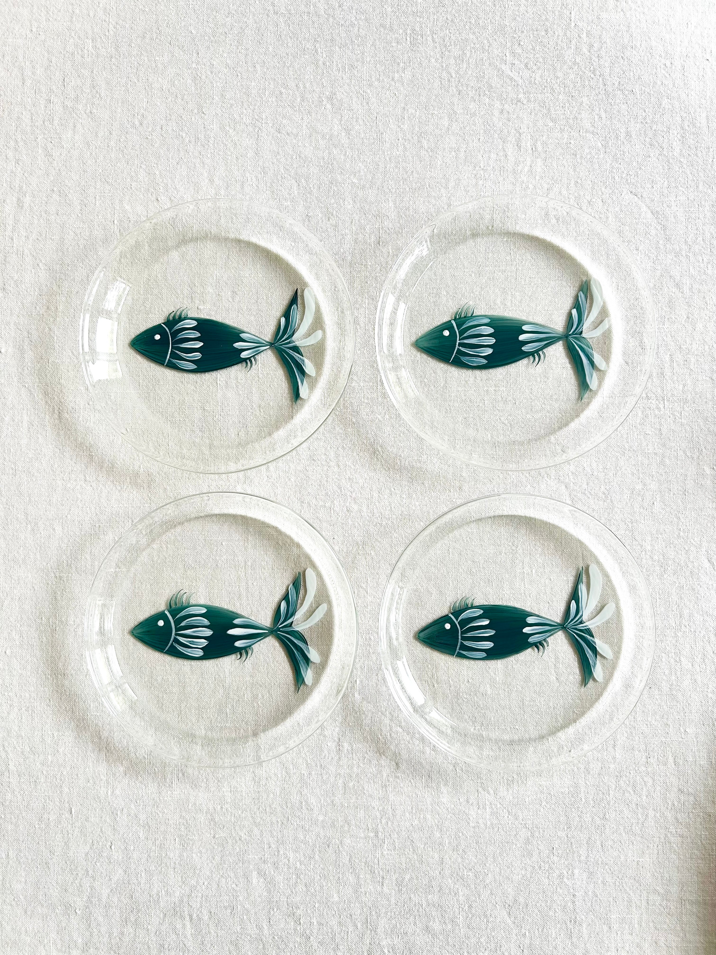 La Playa Bread Plate / Coasters S/4 - Teal