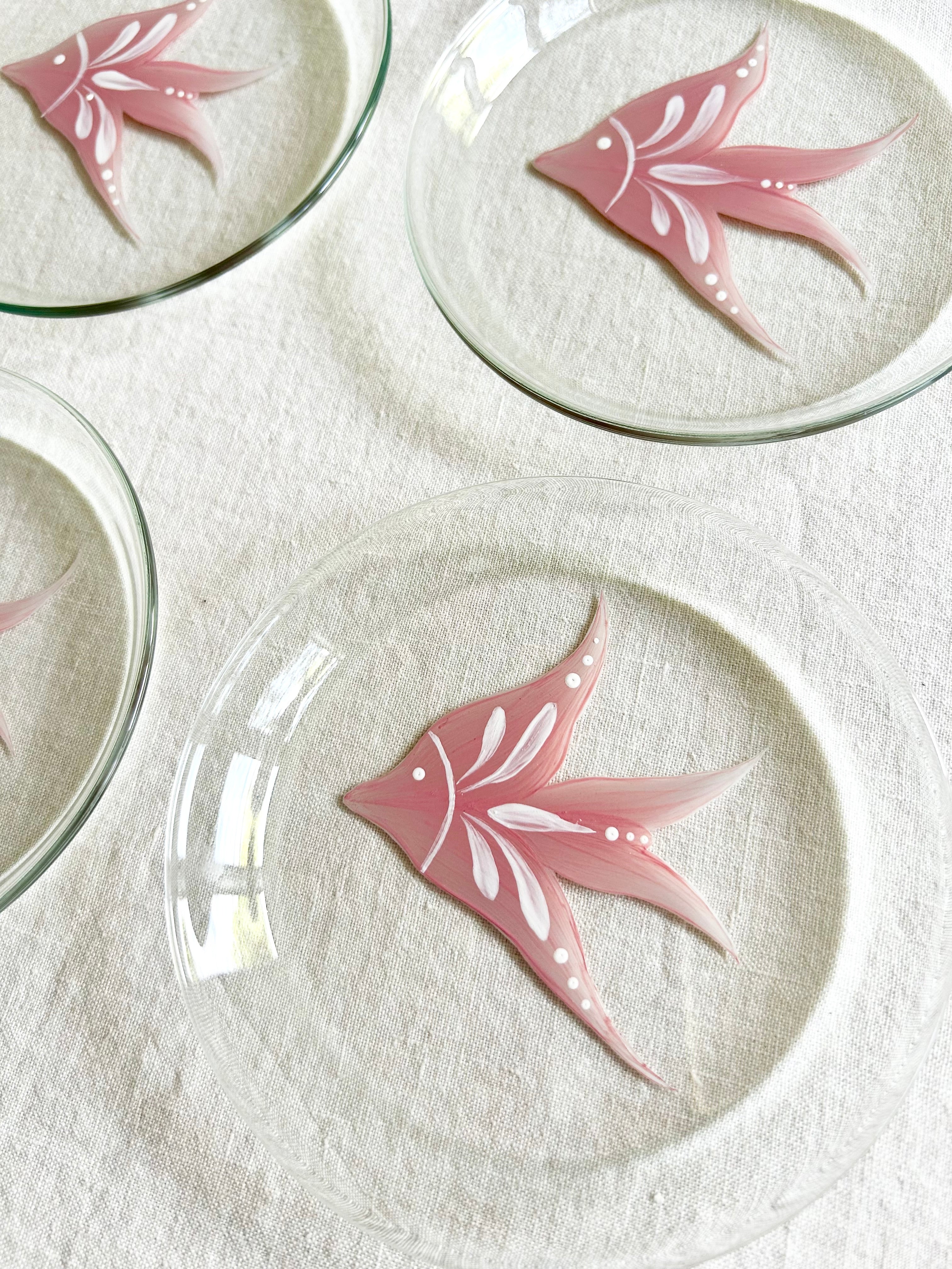 La Playa Bread Plate / Coasters S/4 - Pink