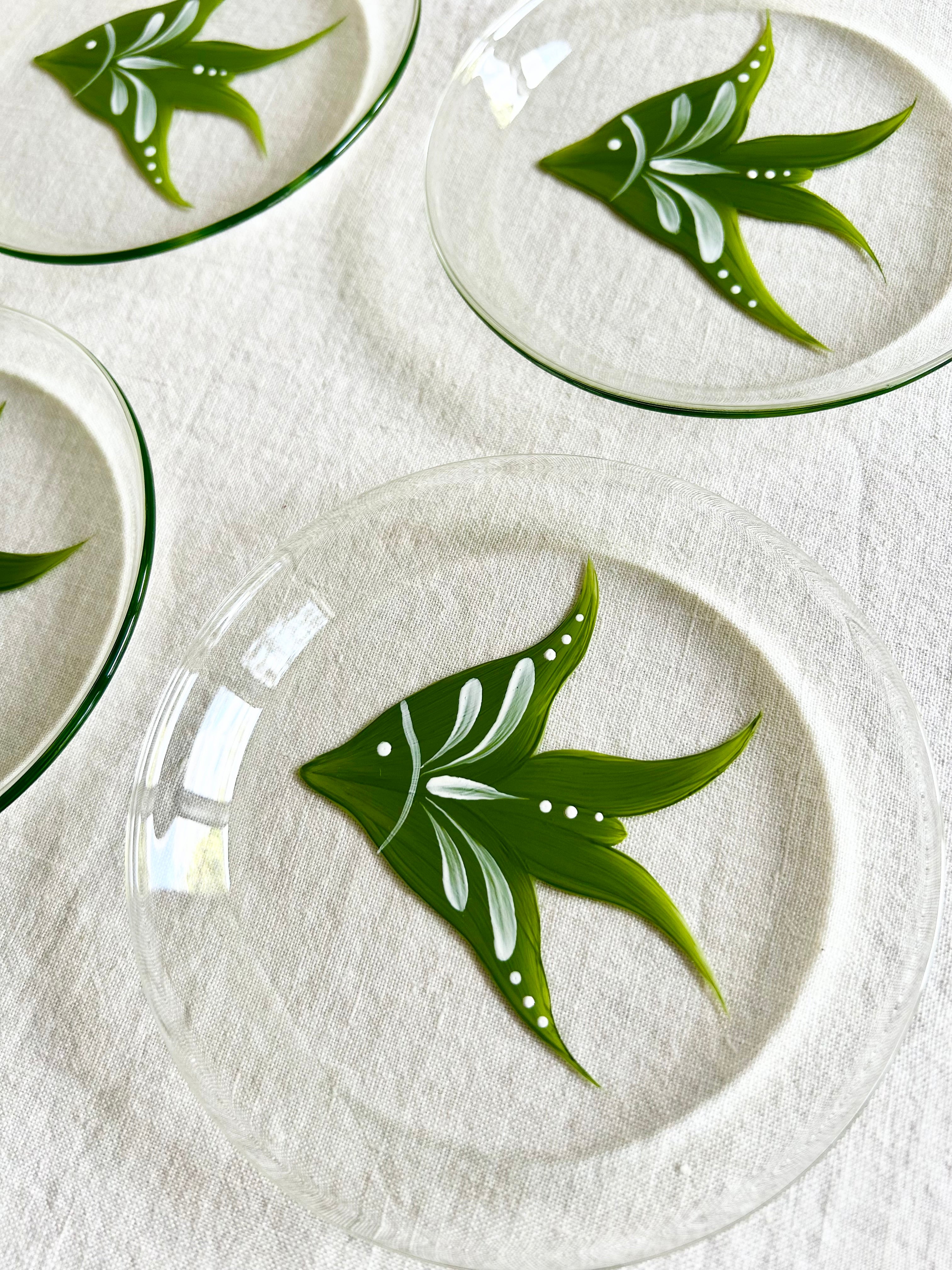 La Playa Bread Plate / Coasters S/4 - Green Angelfish