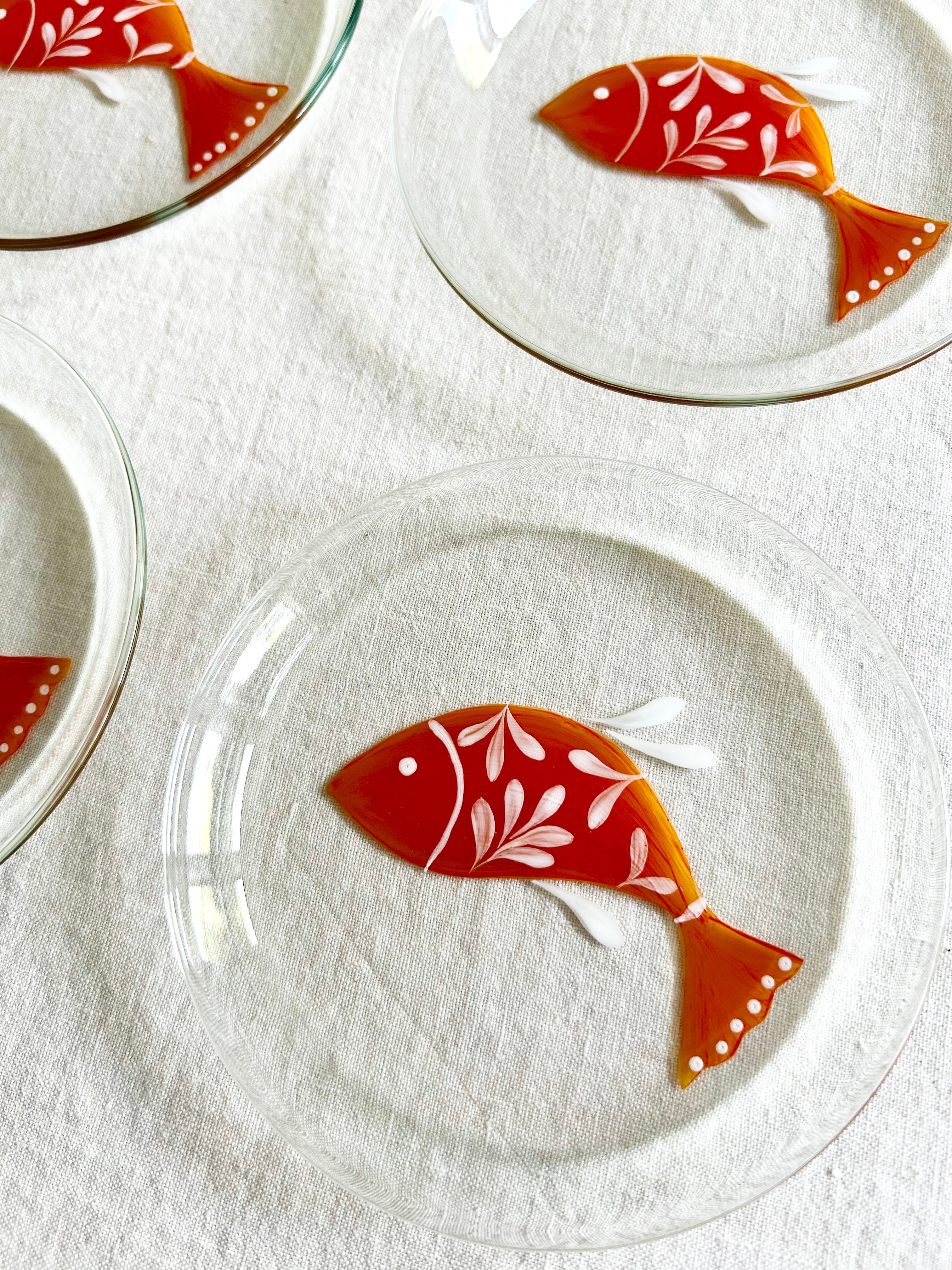 La Playa Bread Plate / Coasters S/4 - Coral