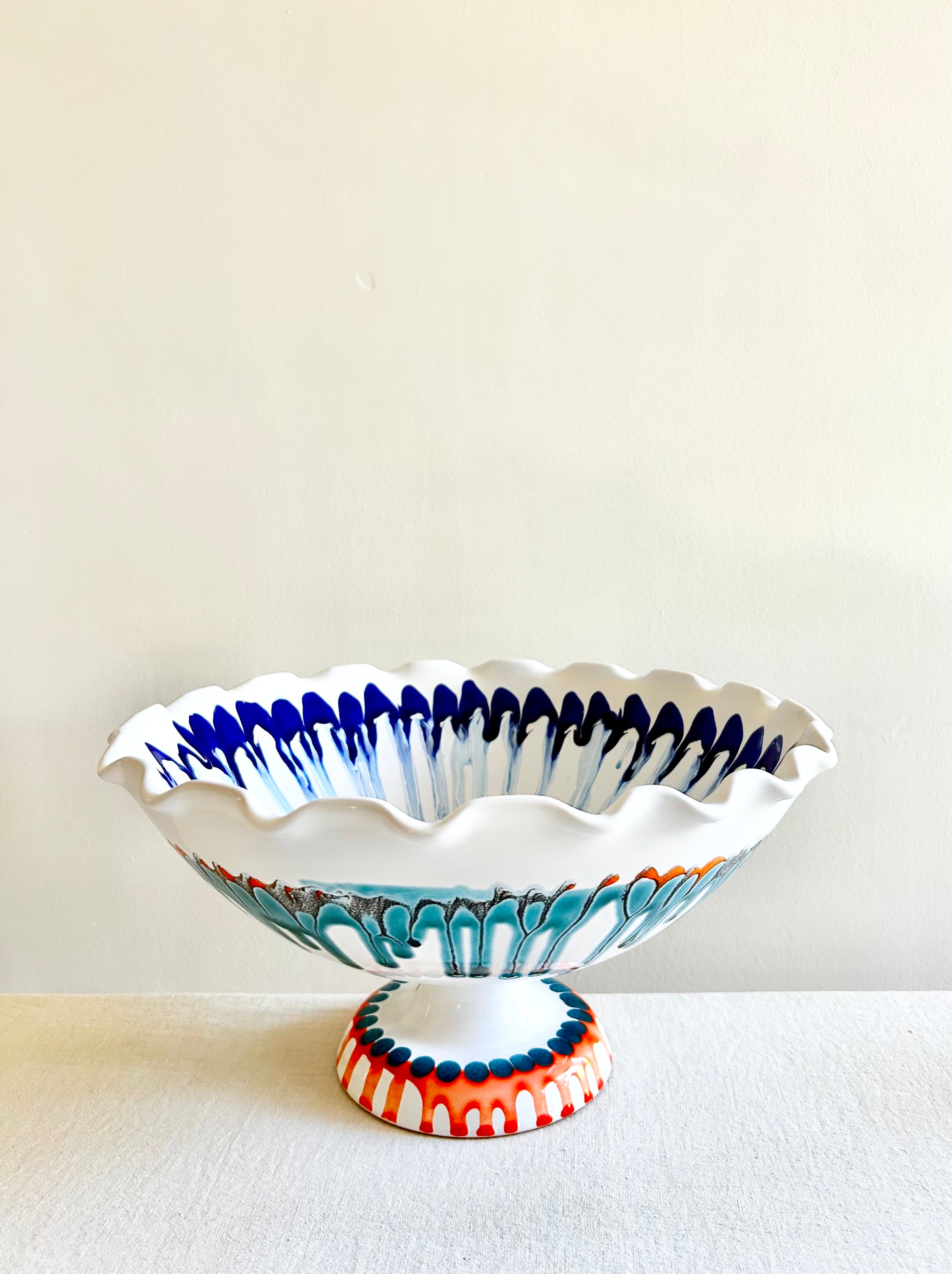 Fasano Ruffled Compote 13" - IV