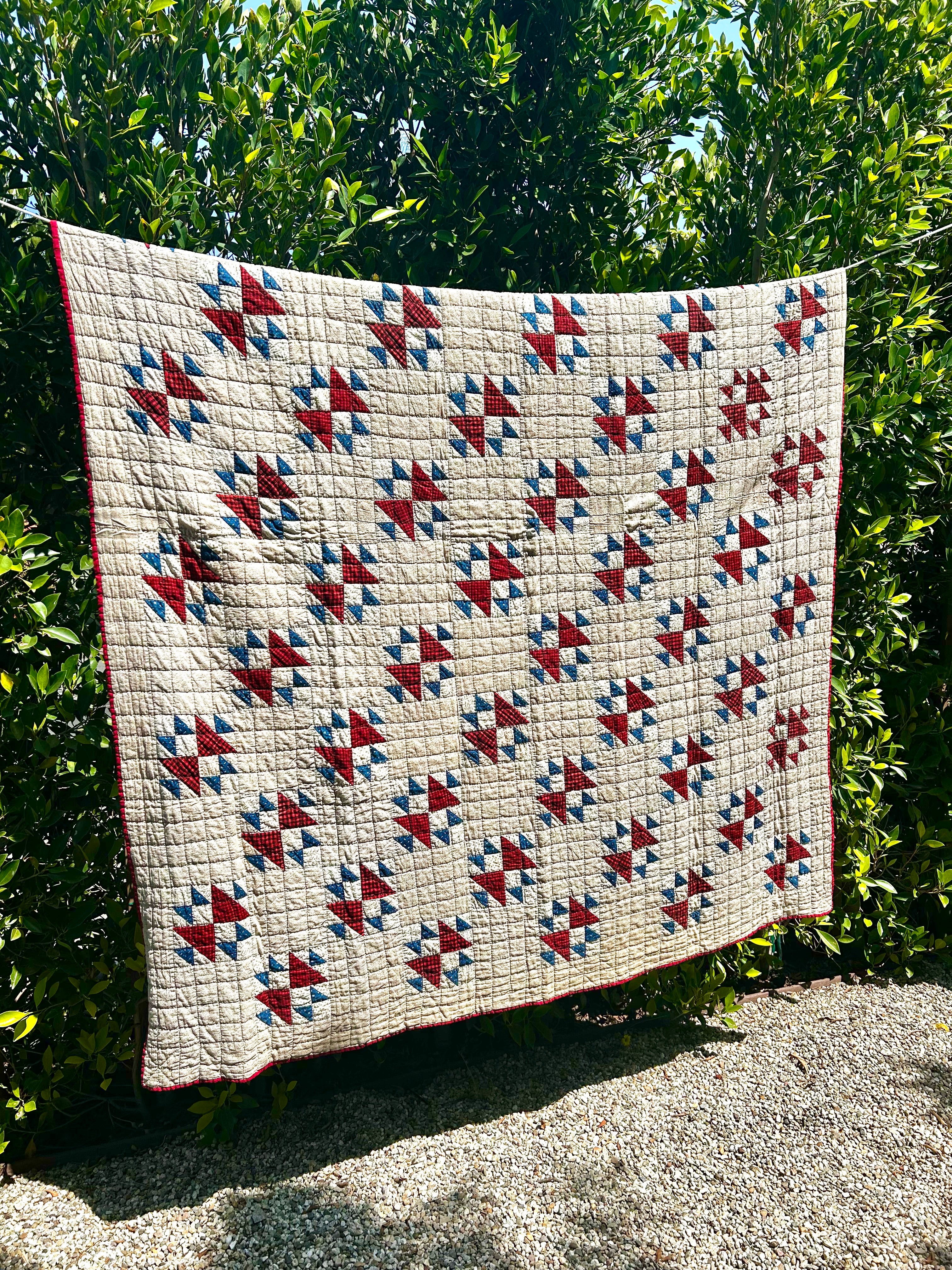 Historic Fox & Geese Quilt 1880's