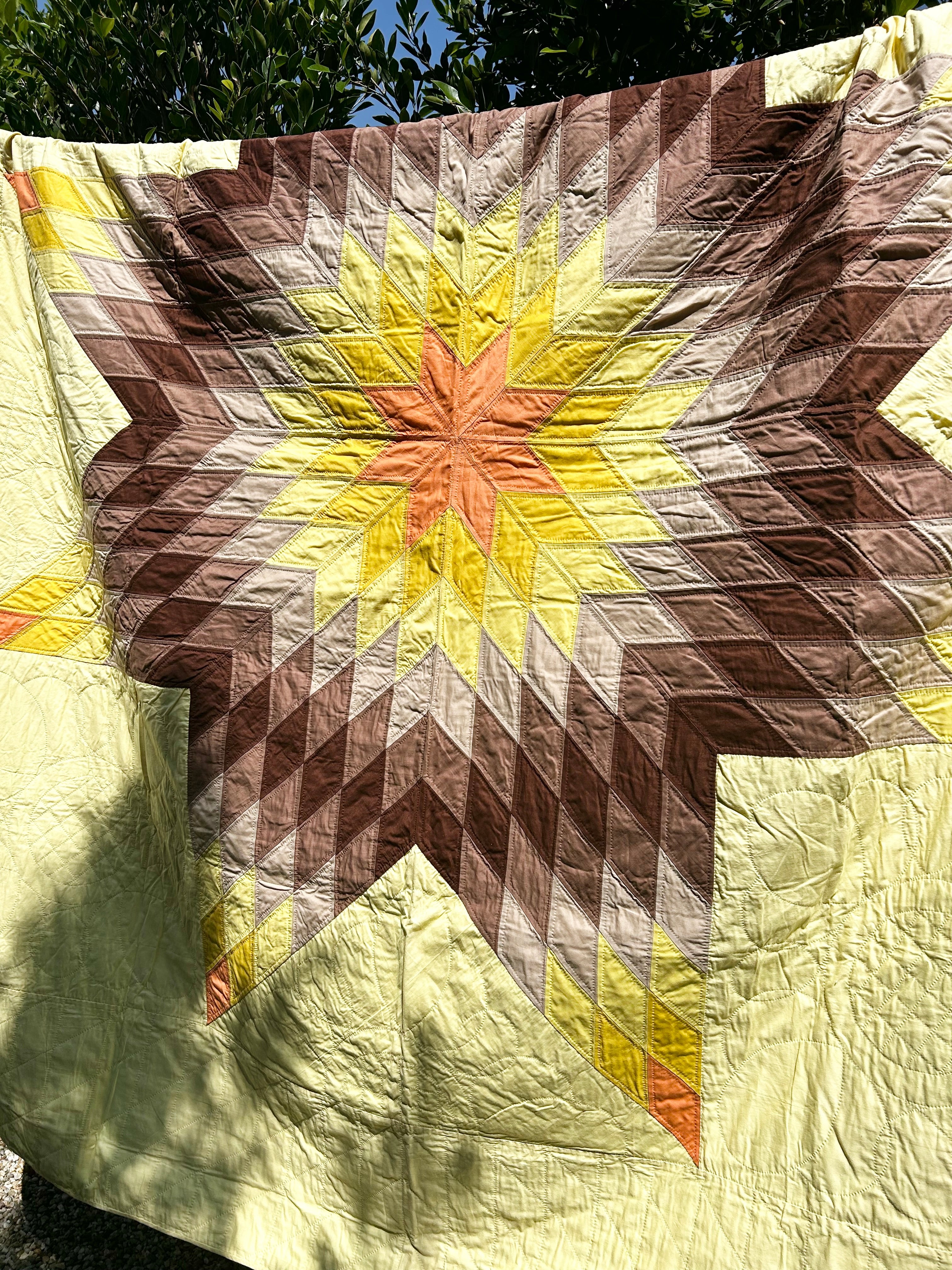 Historic Yellow Star Quilt