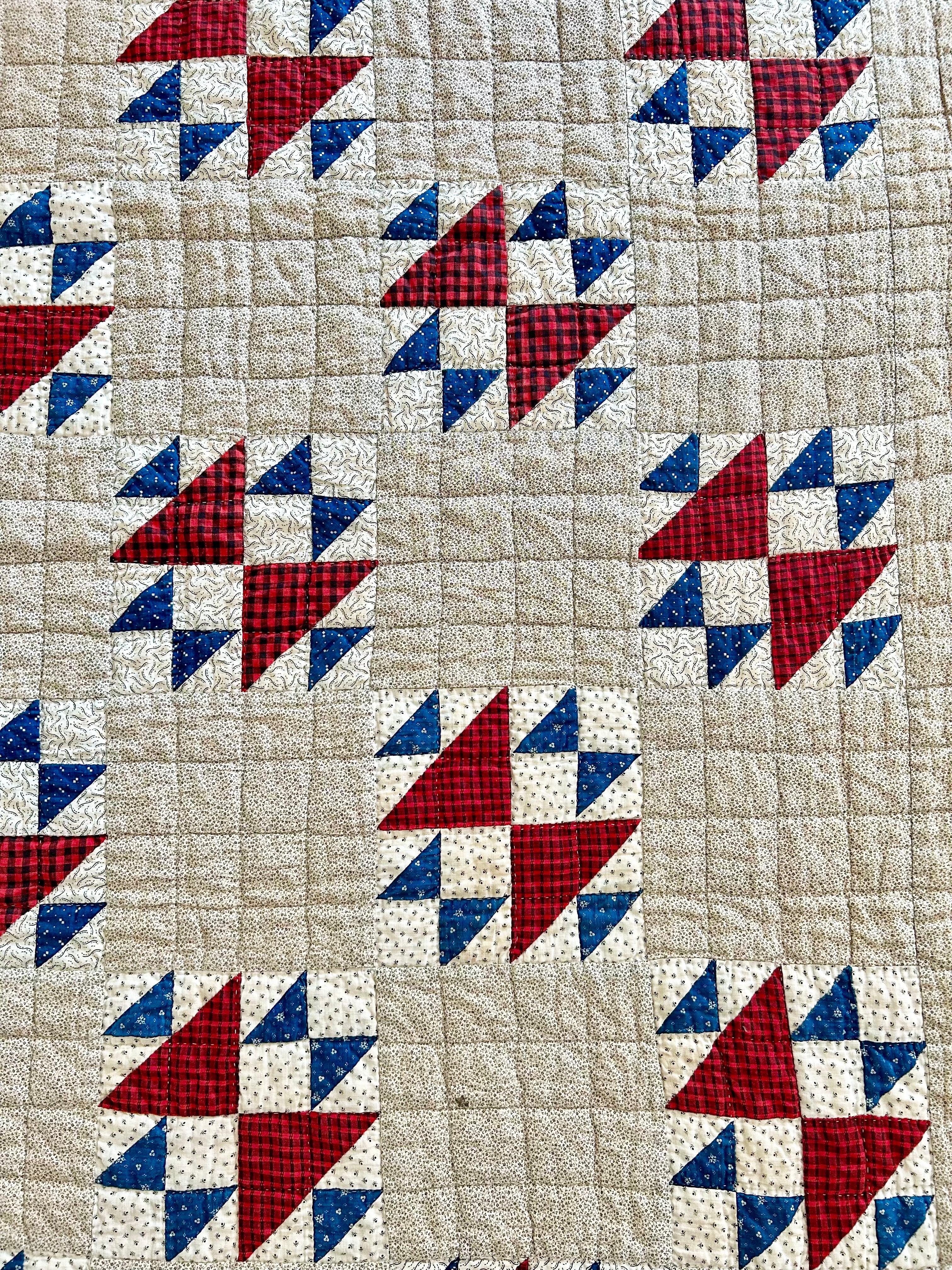Historic Fox & Geese Quilt 1880's