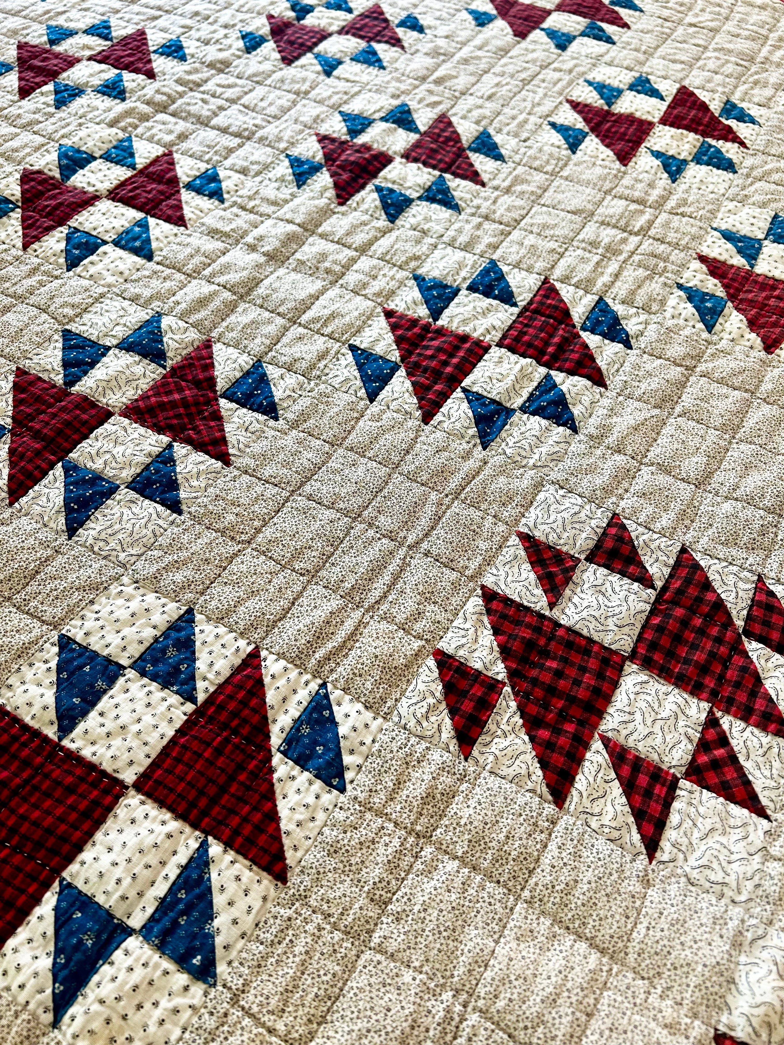 Historic Fox & Geese Quilt 1880's