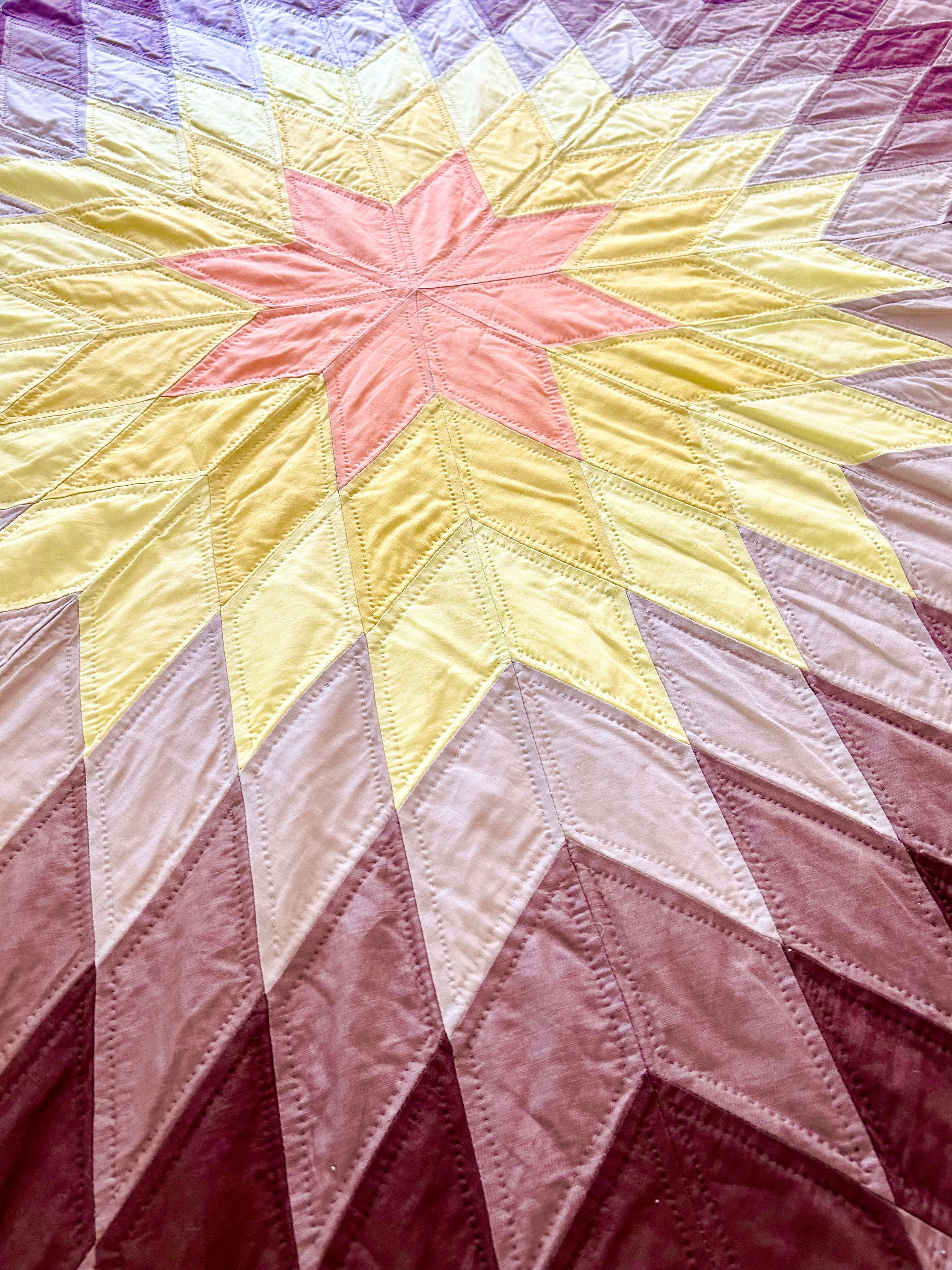 Historic Yellow Star Quilt