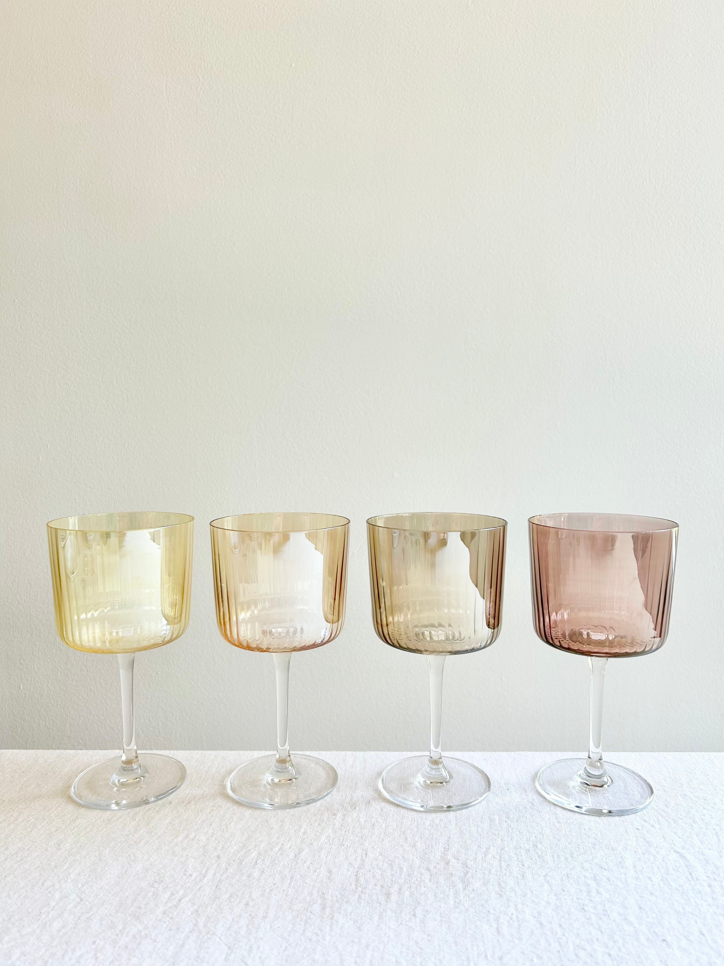 Gems Wine Glass - Amber S/4