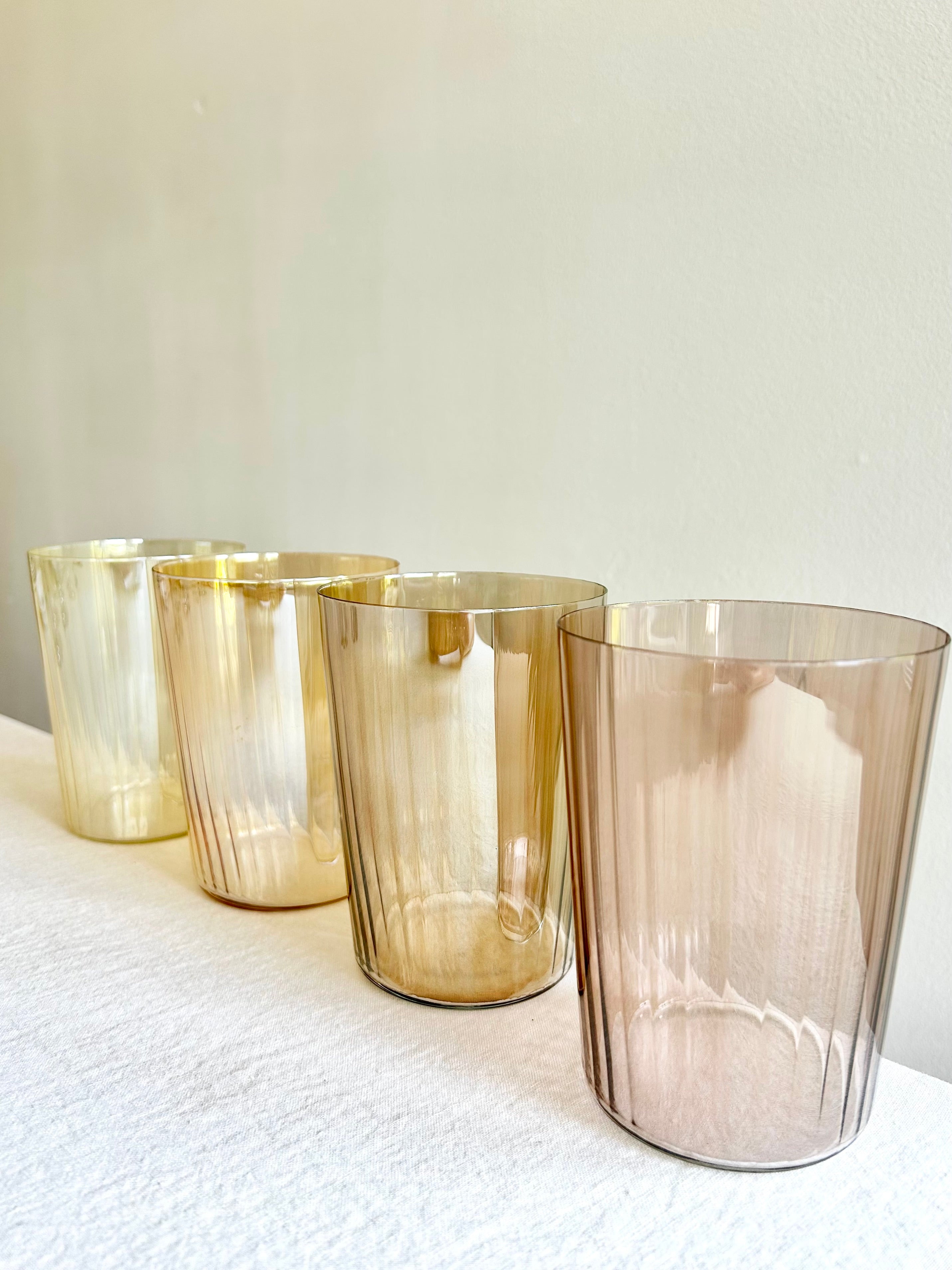 Gems Tall Tumbler - Amber - S/4