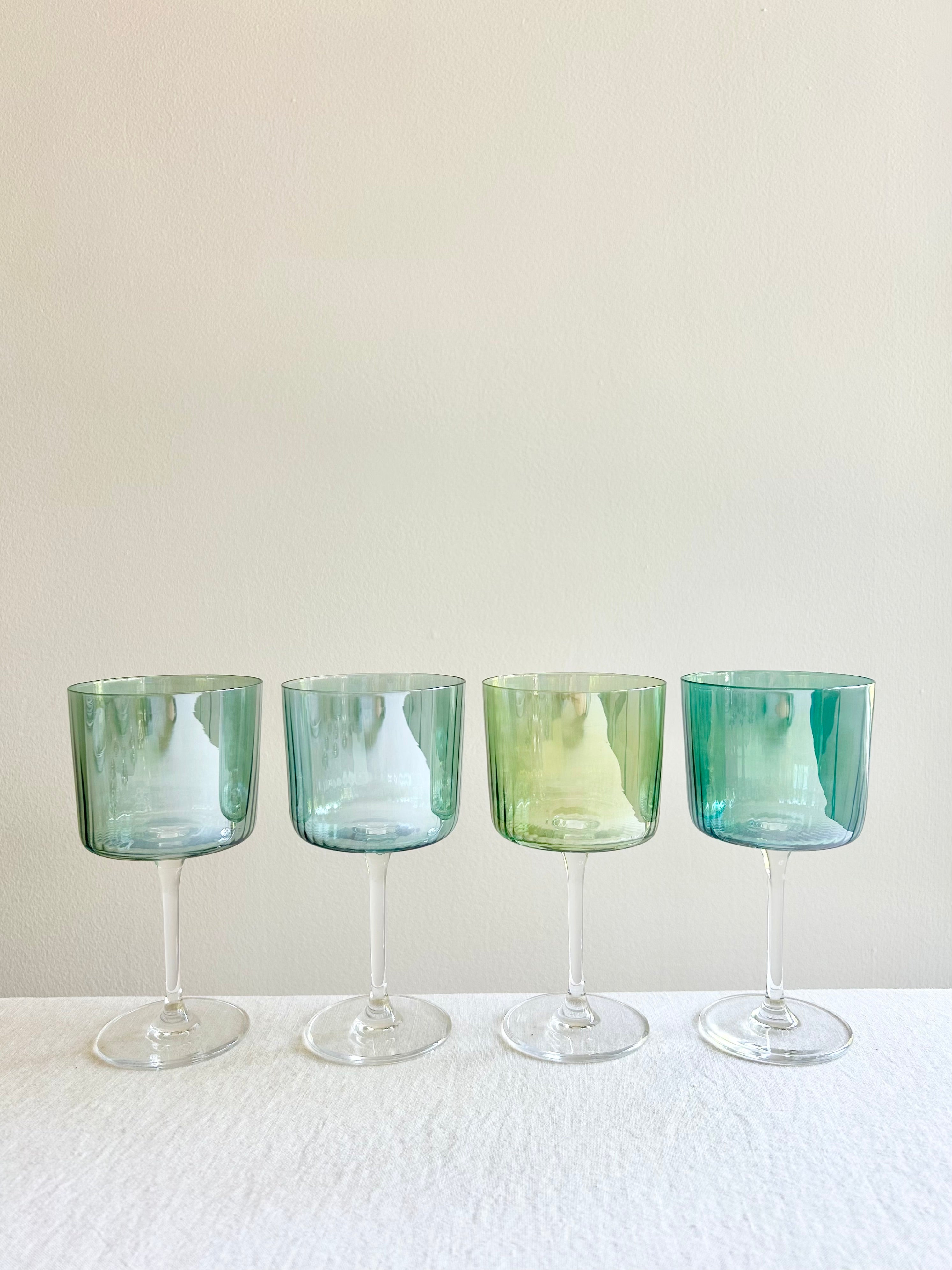 Gems Wine Glass - Jade S/4