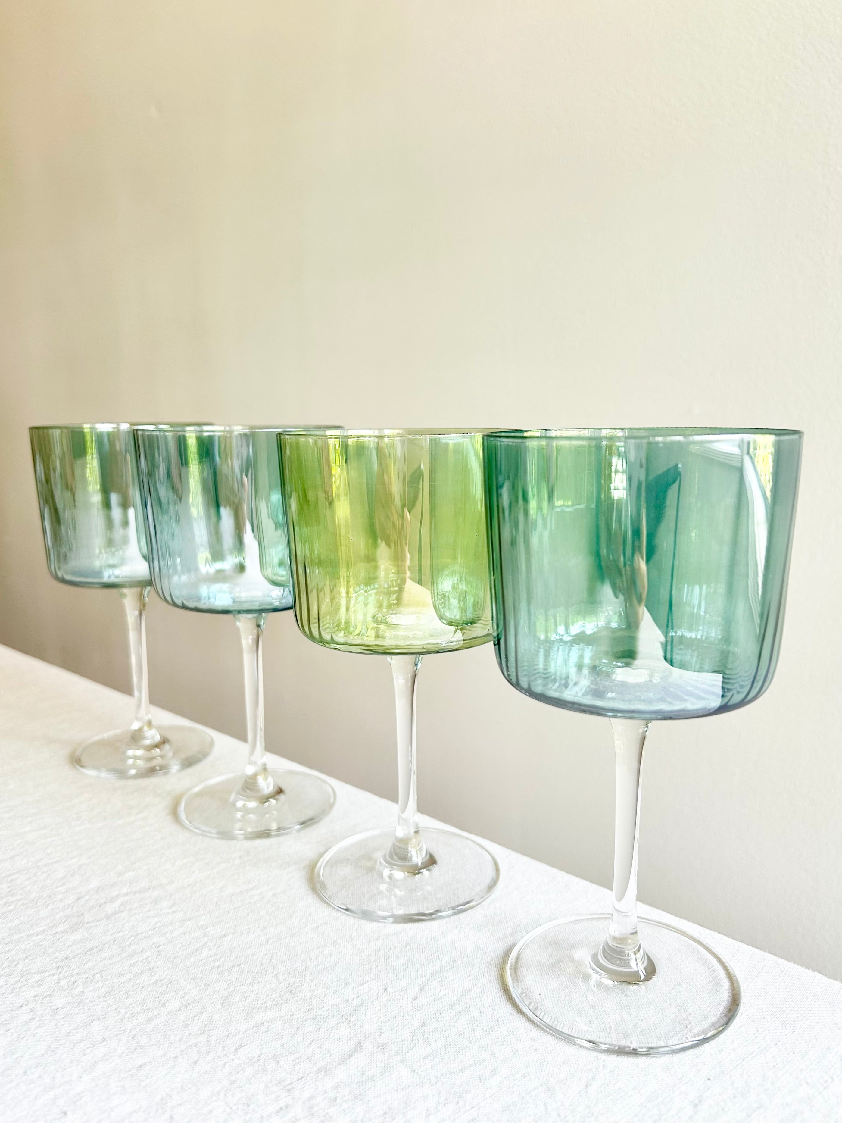 Gems Wine Glass - Jade S/4