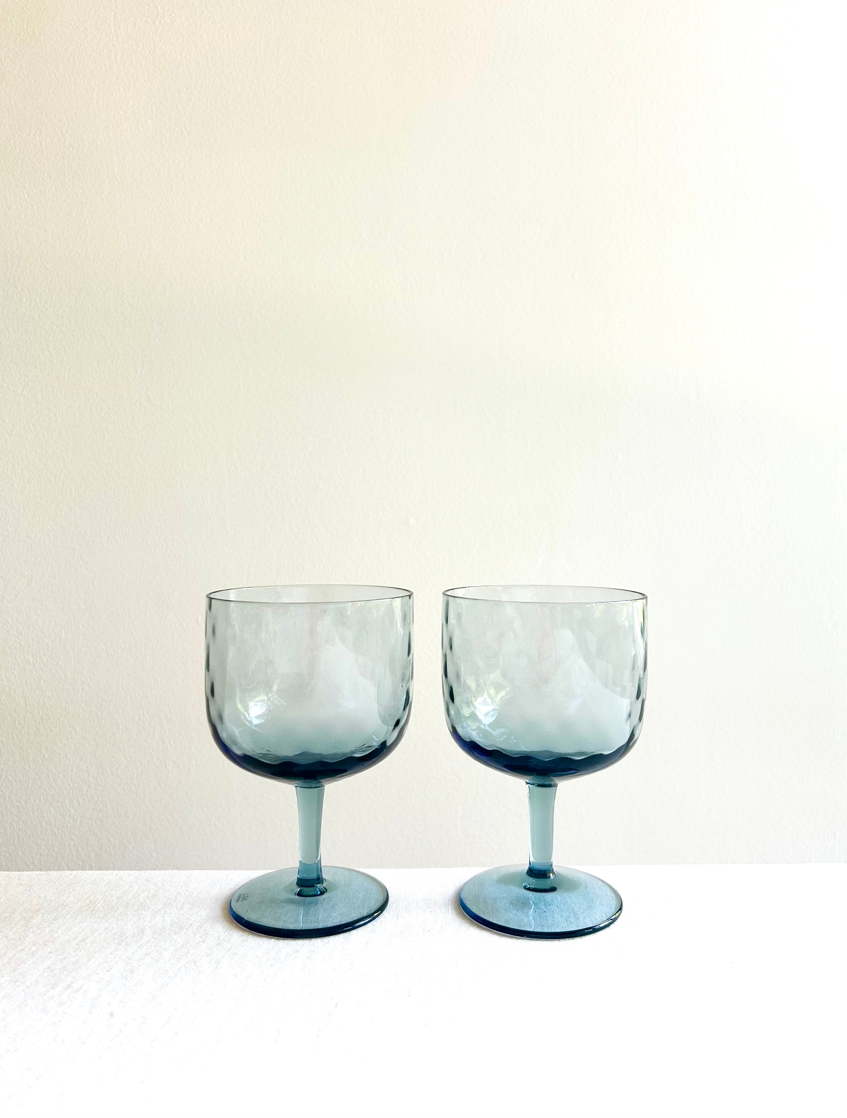 PRE-ORDER - Dapple Wine Glass - Water Blue S/2