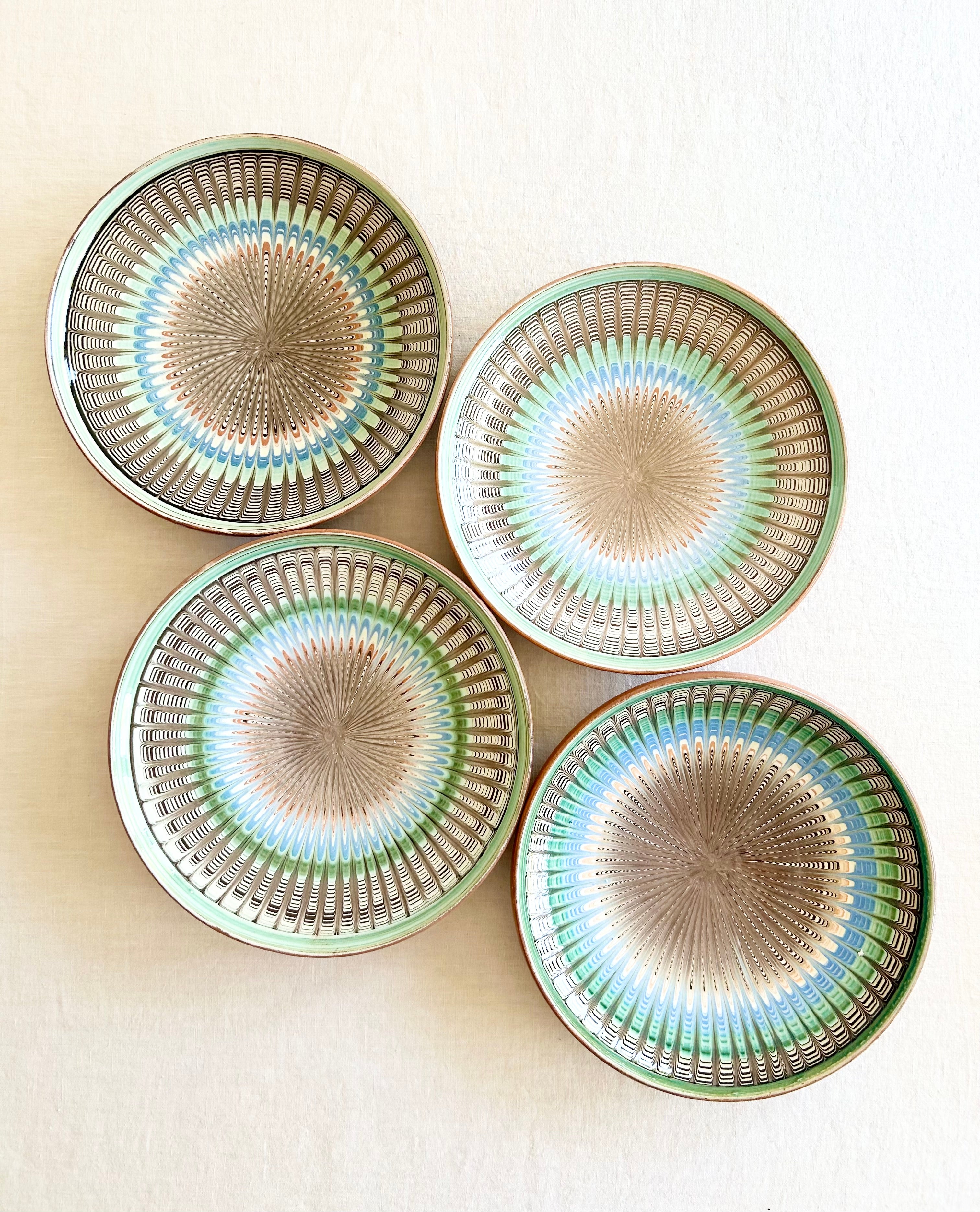 Peacock Deep Dinner Plate 9.5" - S/4