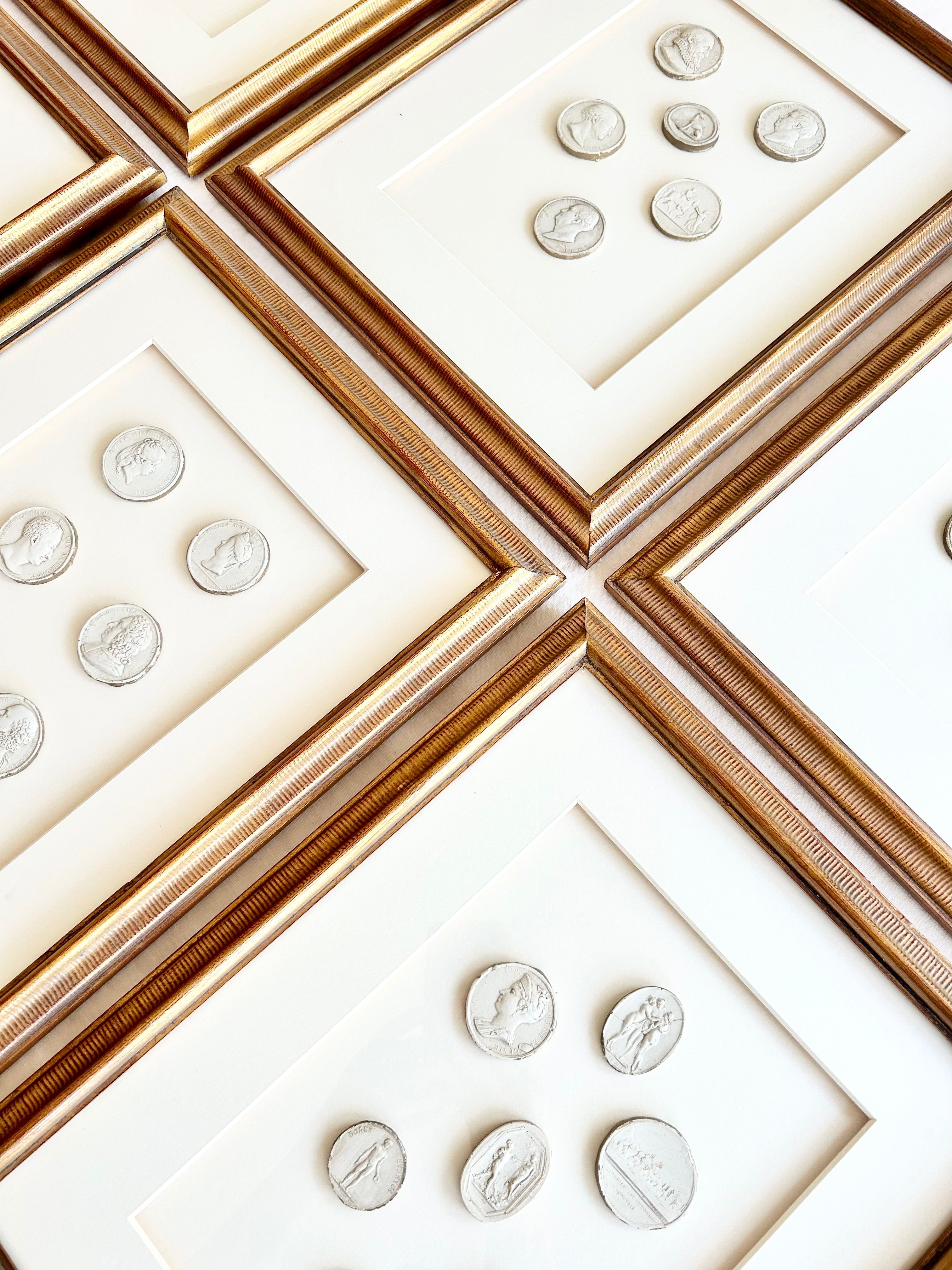 Historic Framed set of Intaglio - S/6