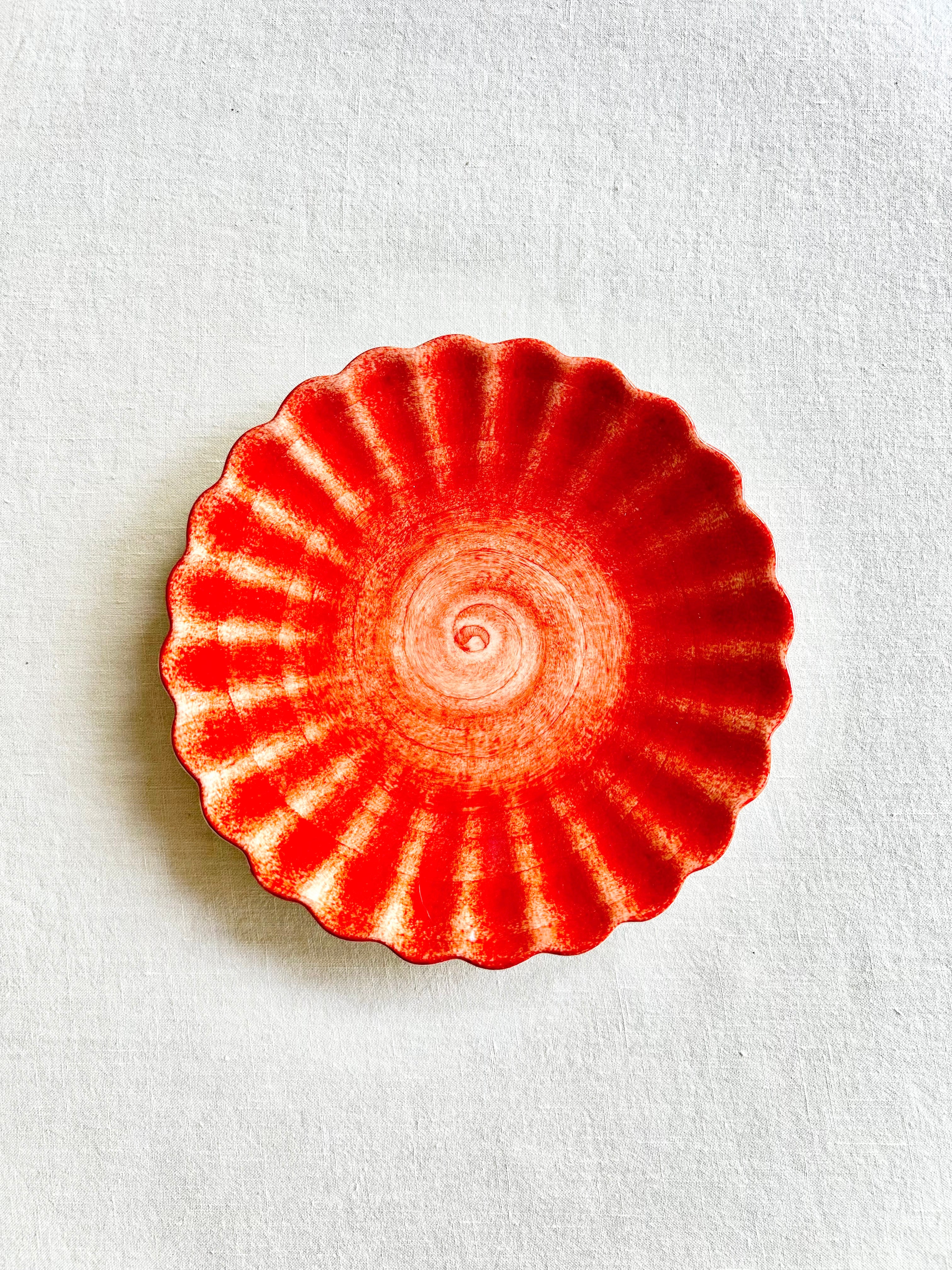 Oyster Dinnerware - Tangerine - S/4