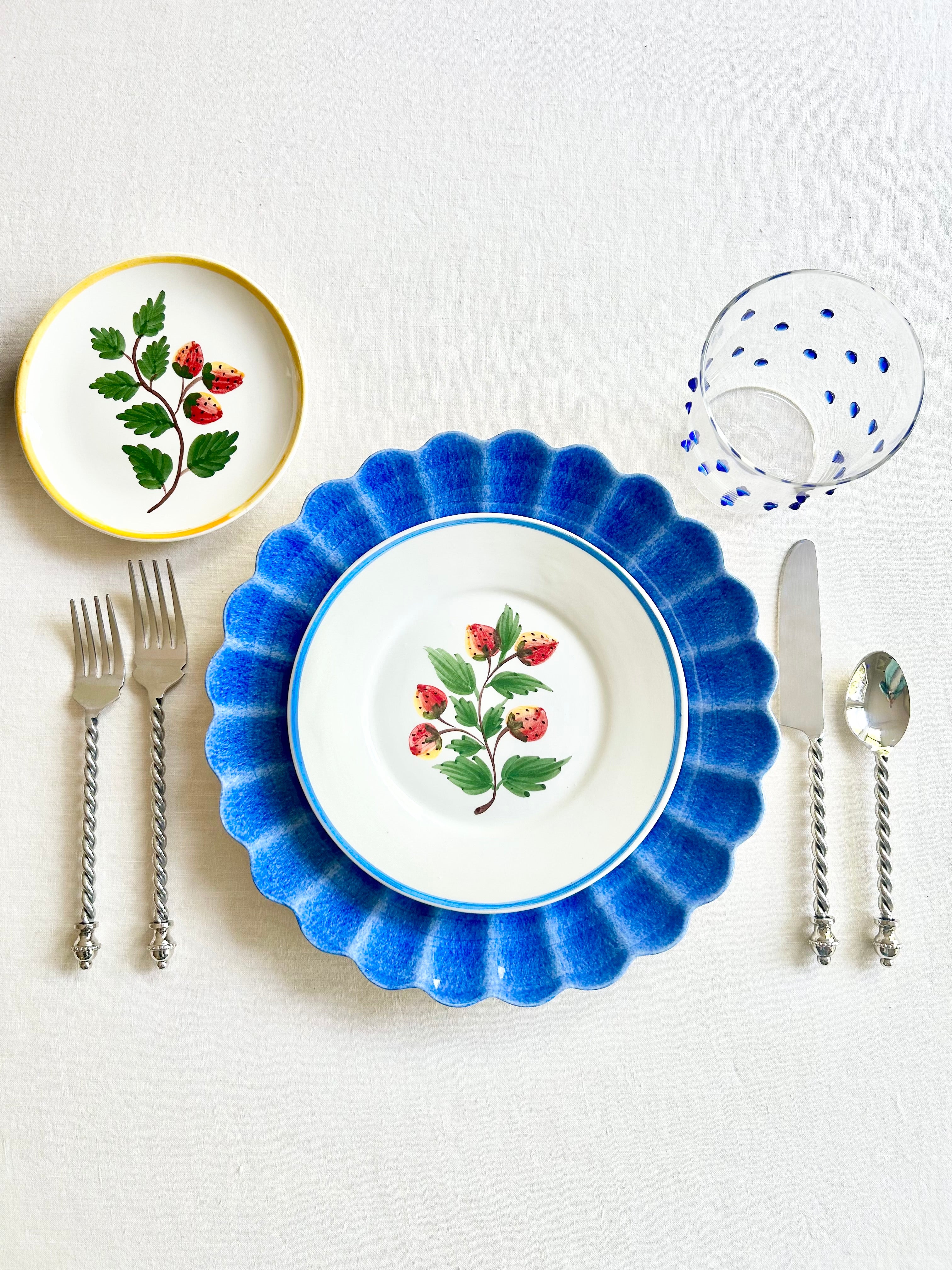 Oyster Dinnerware - Indigo - S/4