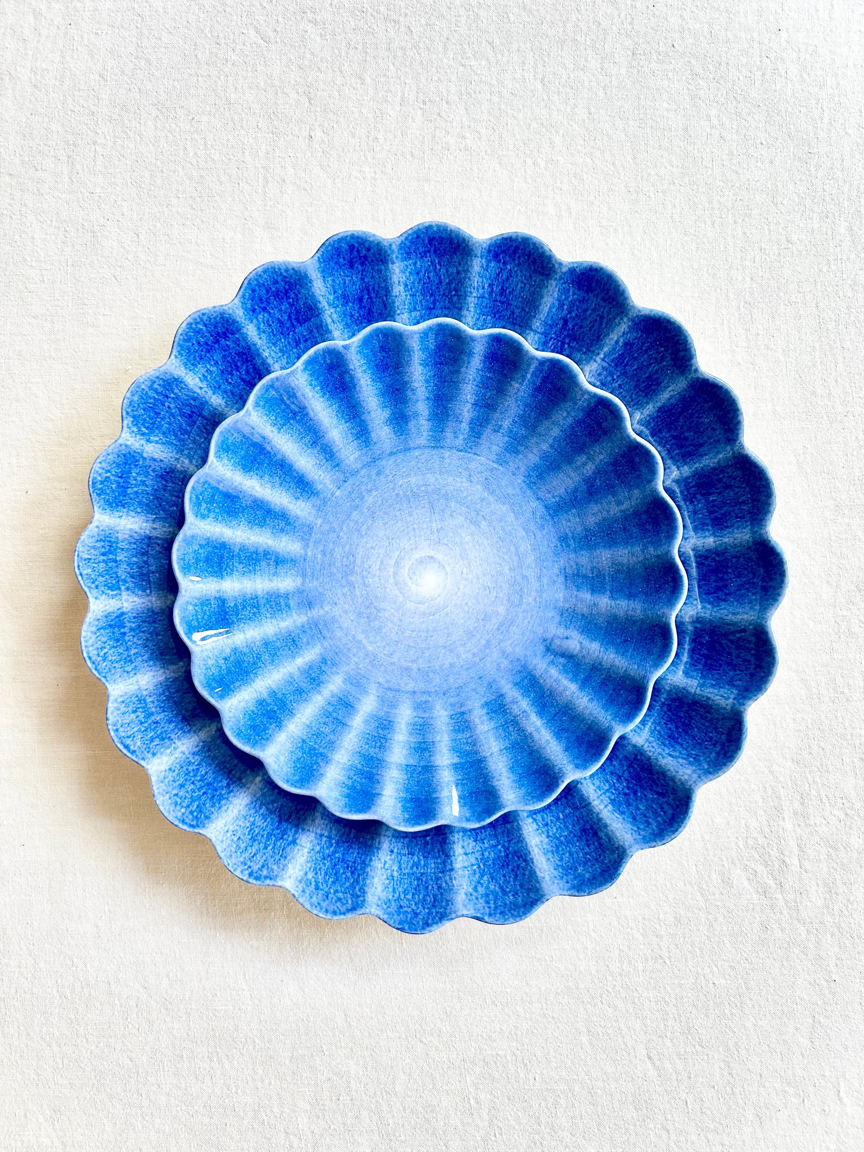 Oyster Dinnerware - Indigo - S/4