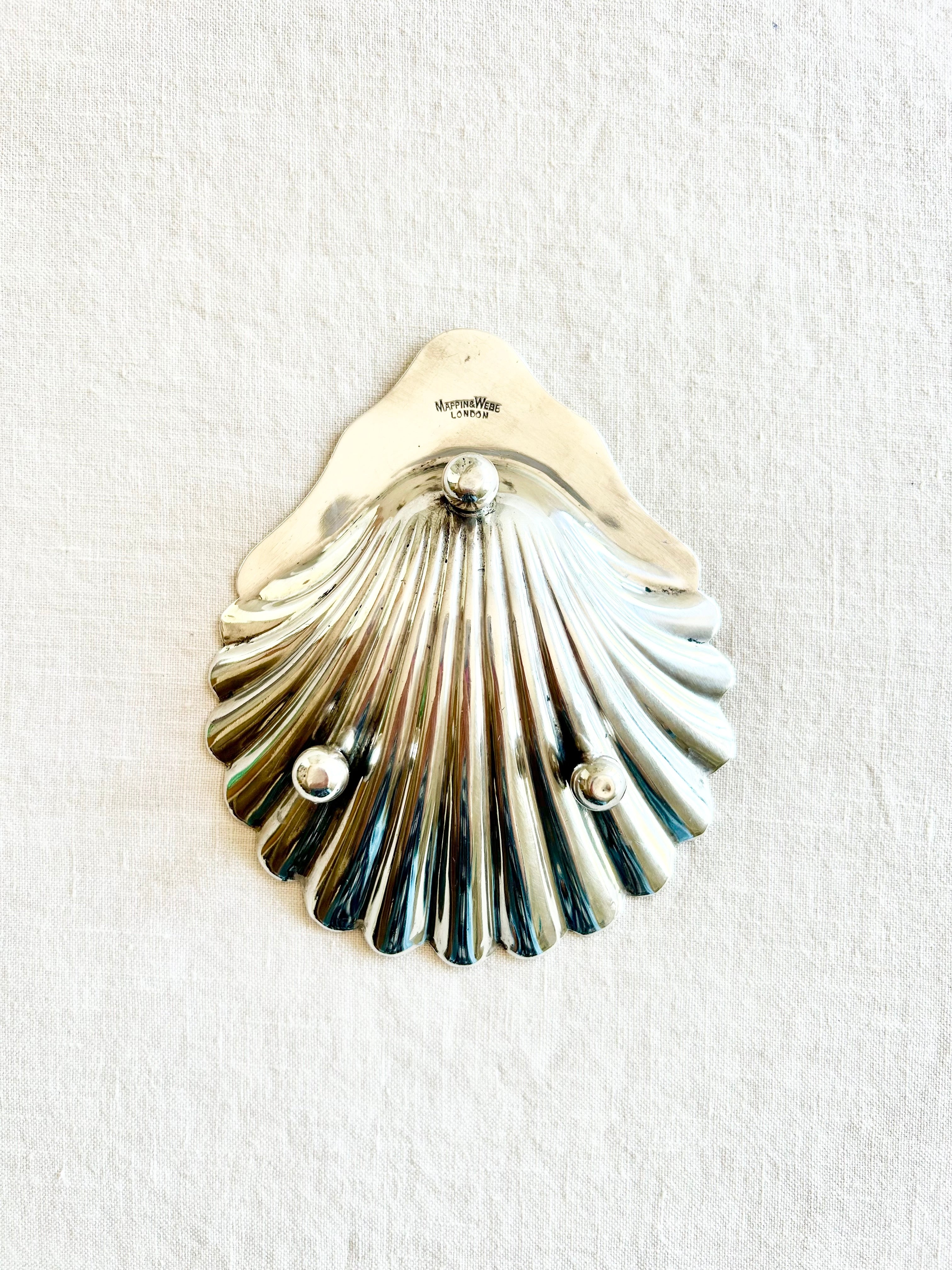 Historic Silver Edwardian Shell Butter Pats - S/2