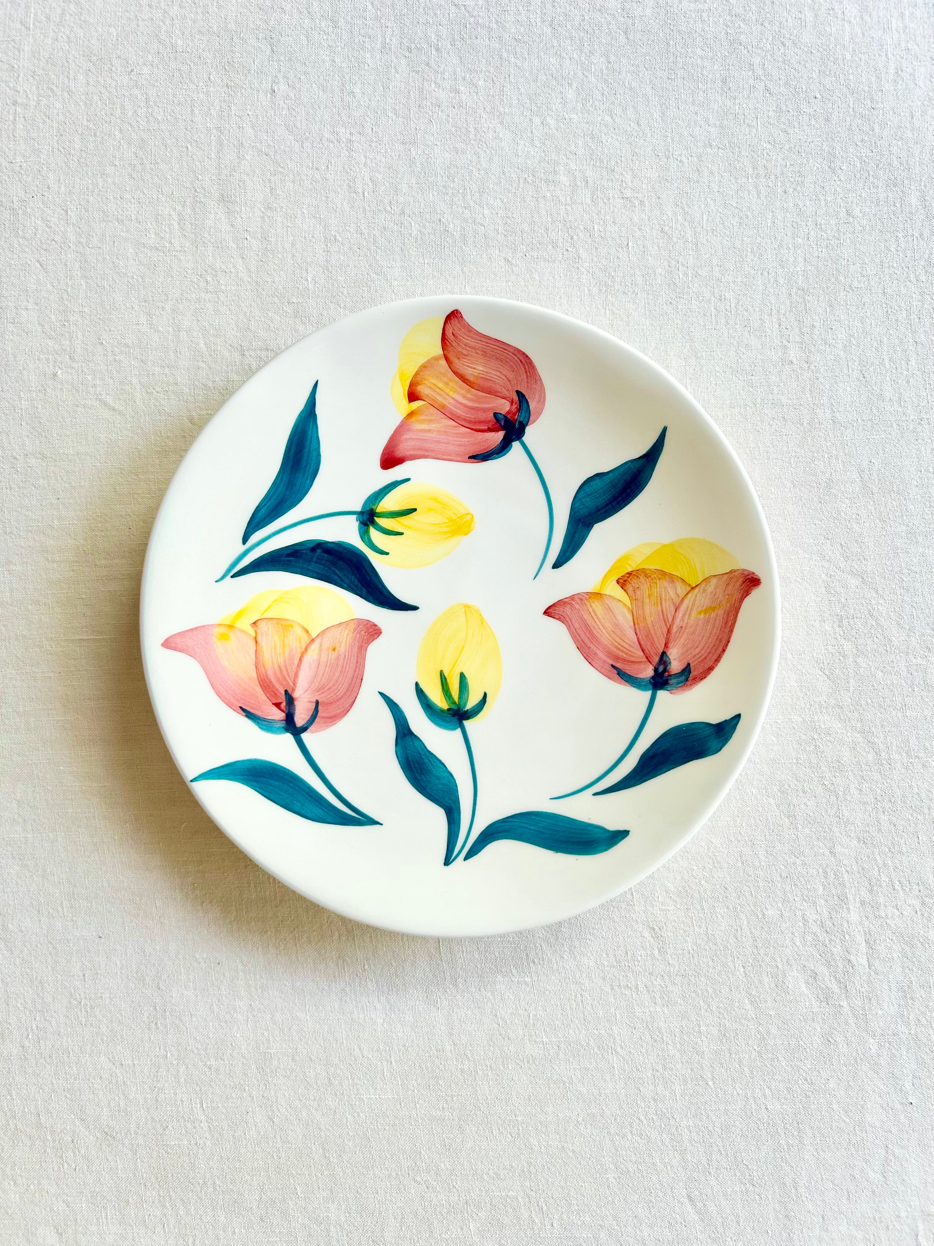 Blossom Salad Plate - ROSE- S/4