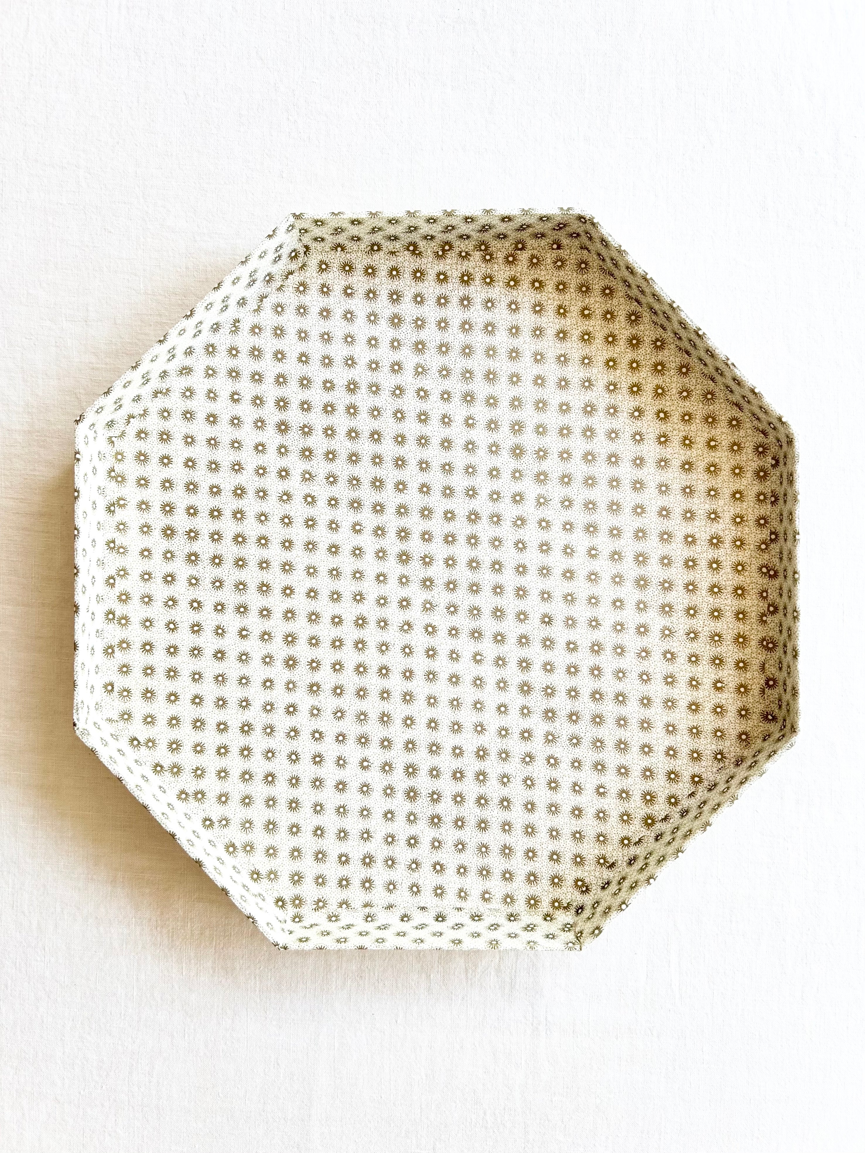 Octagon Italian Paper Tray - 12" Starry
