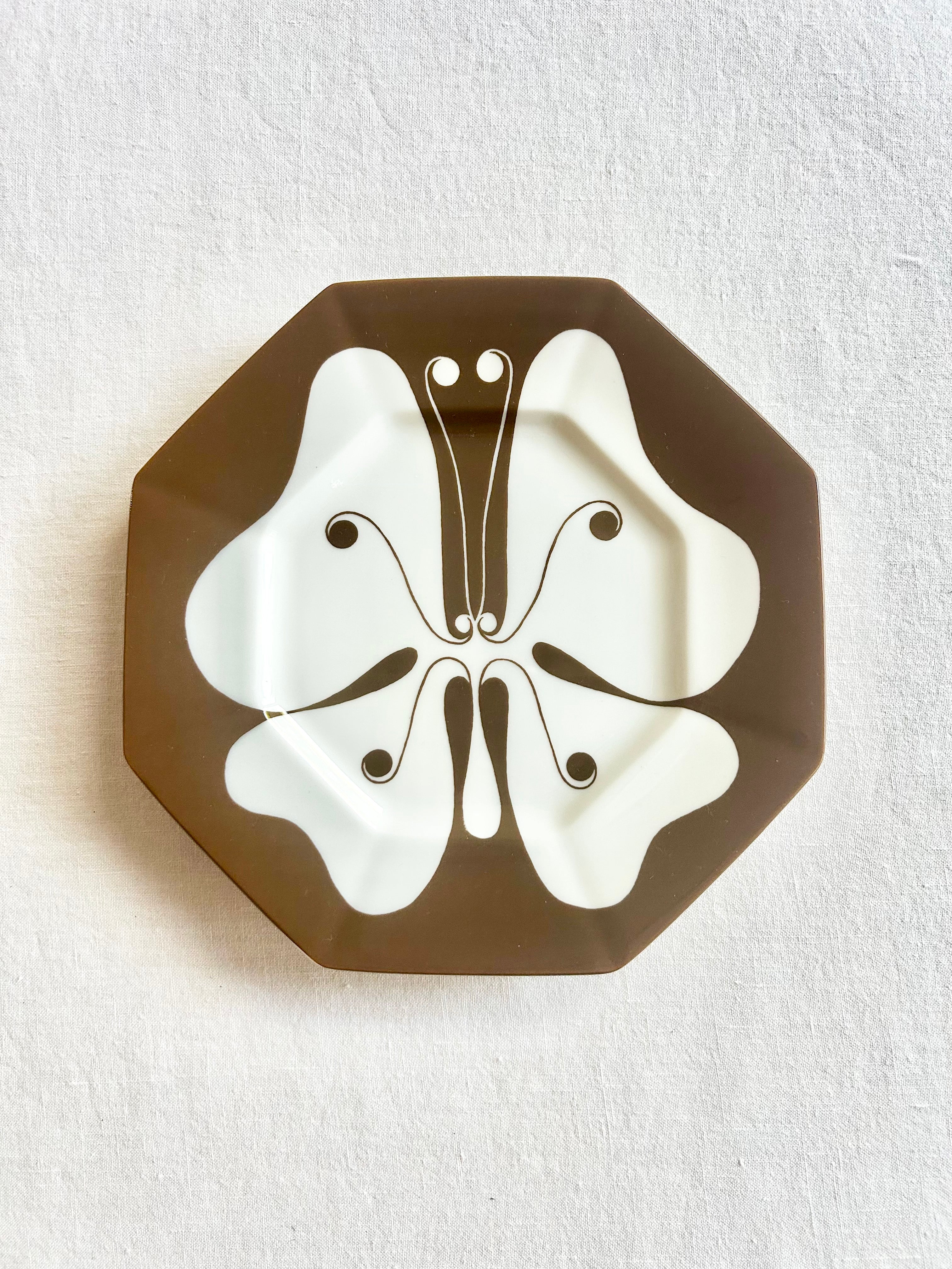 Historic Fitz and Floyd Butterfly Dessert Plates - S/10