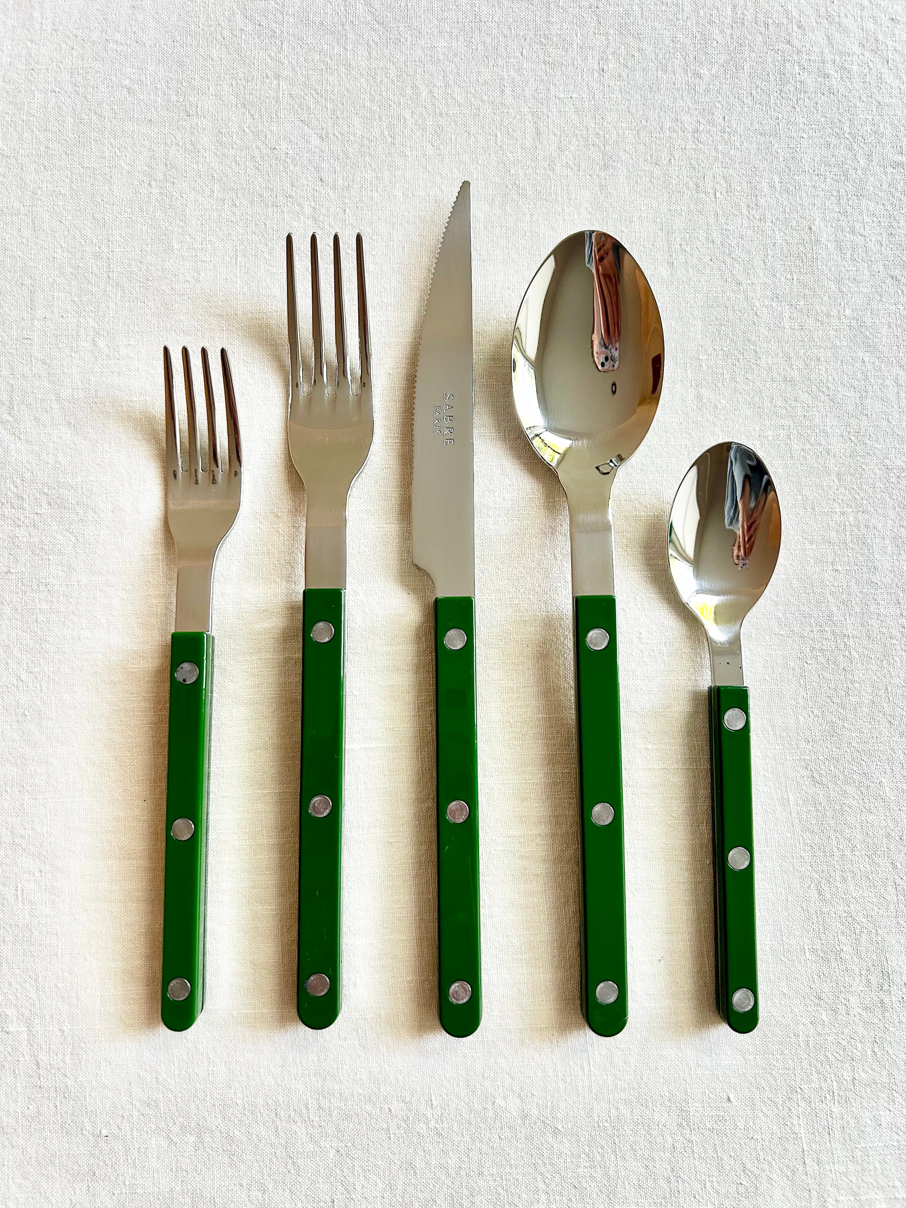 Bistro Green Flatware - 5 piece set