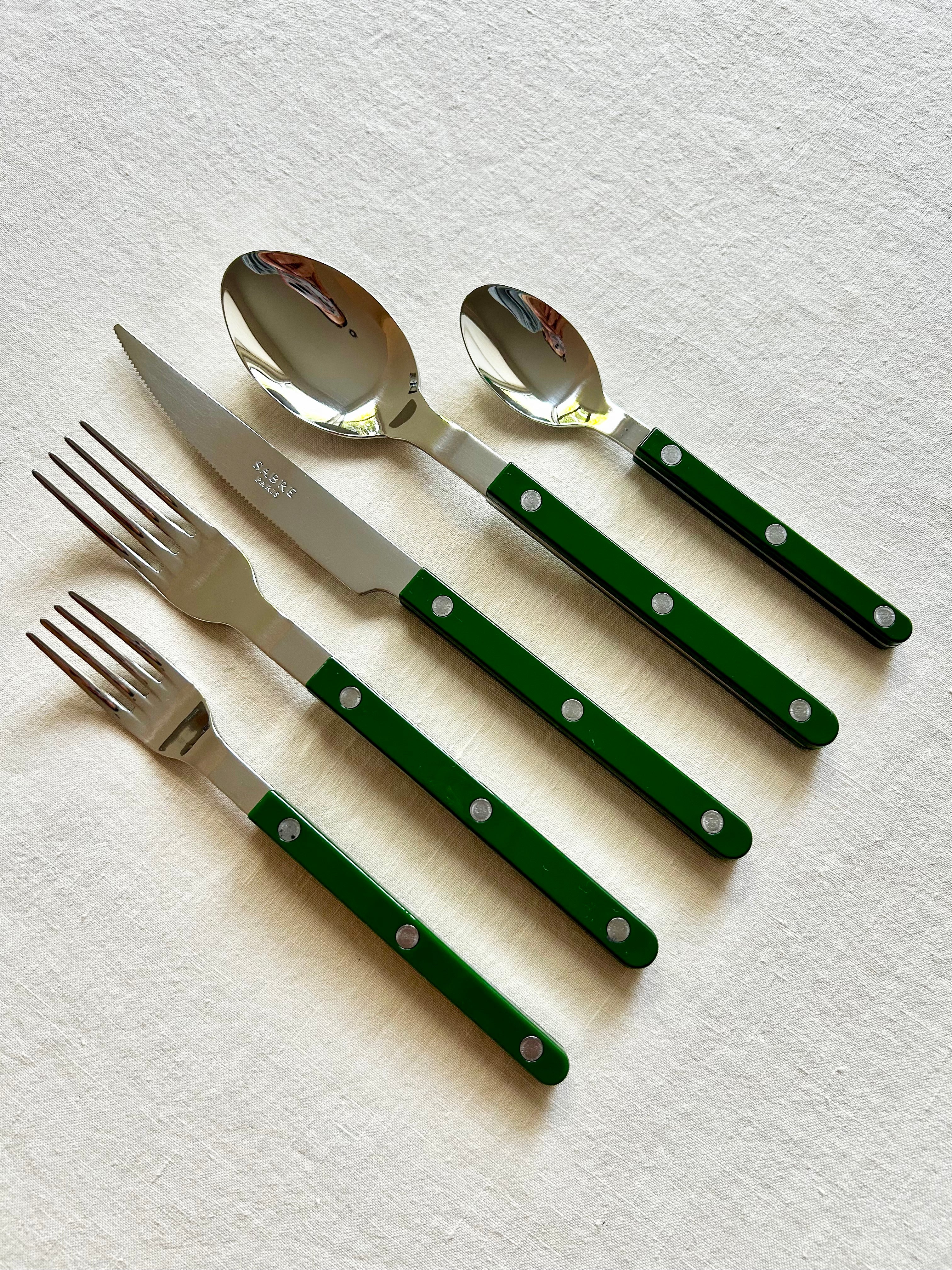 Bistro Green Flatware - 5 piece set
