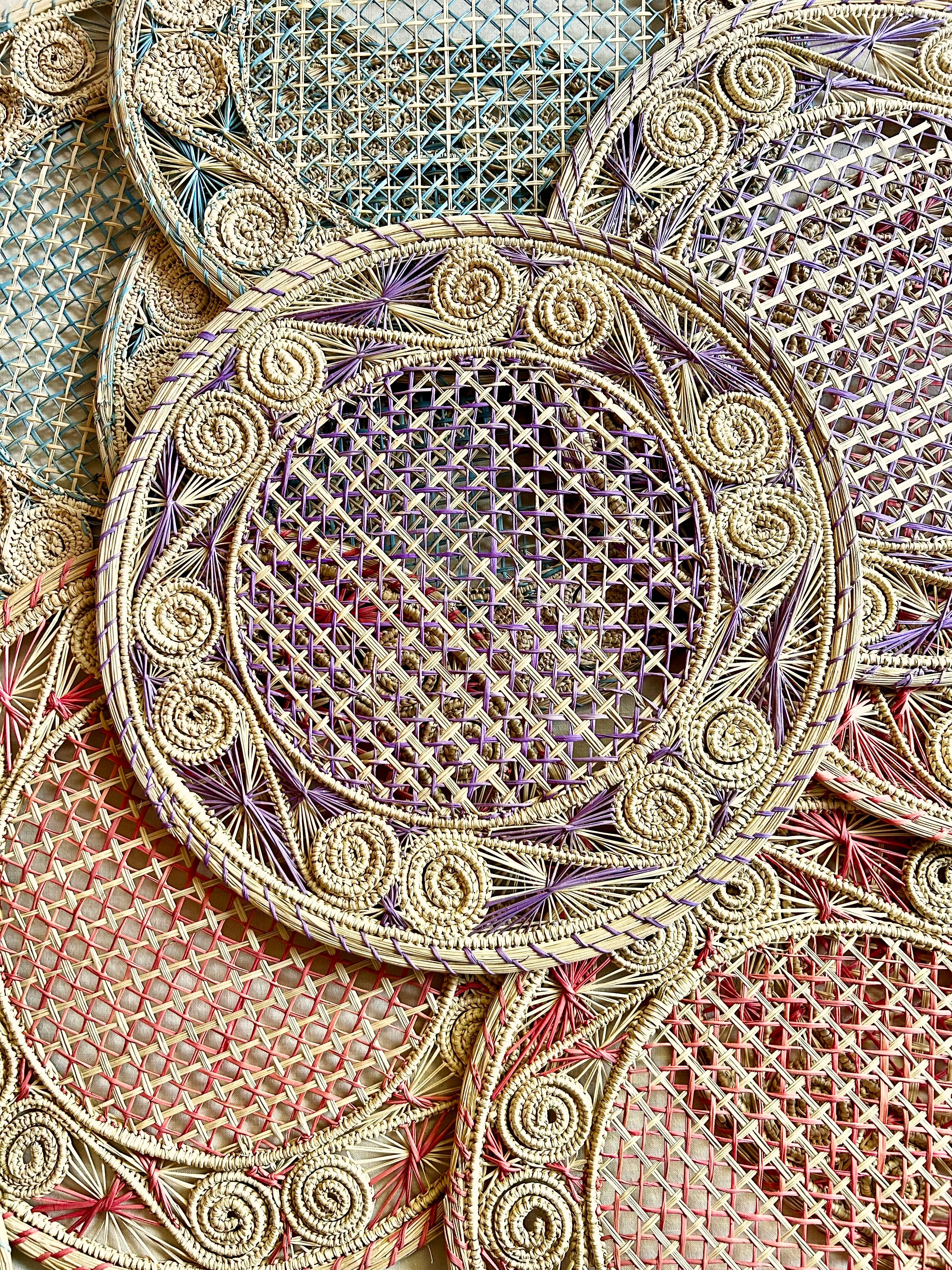 Soleil Charger / Placemat - Pink S/4