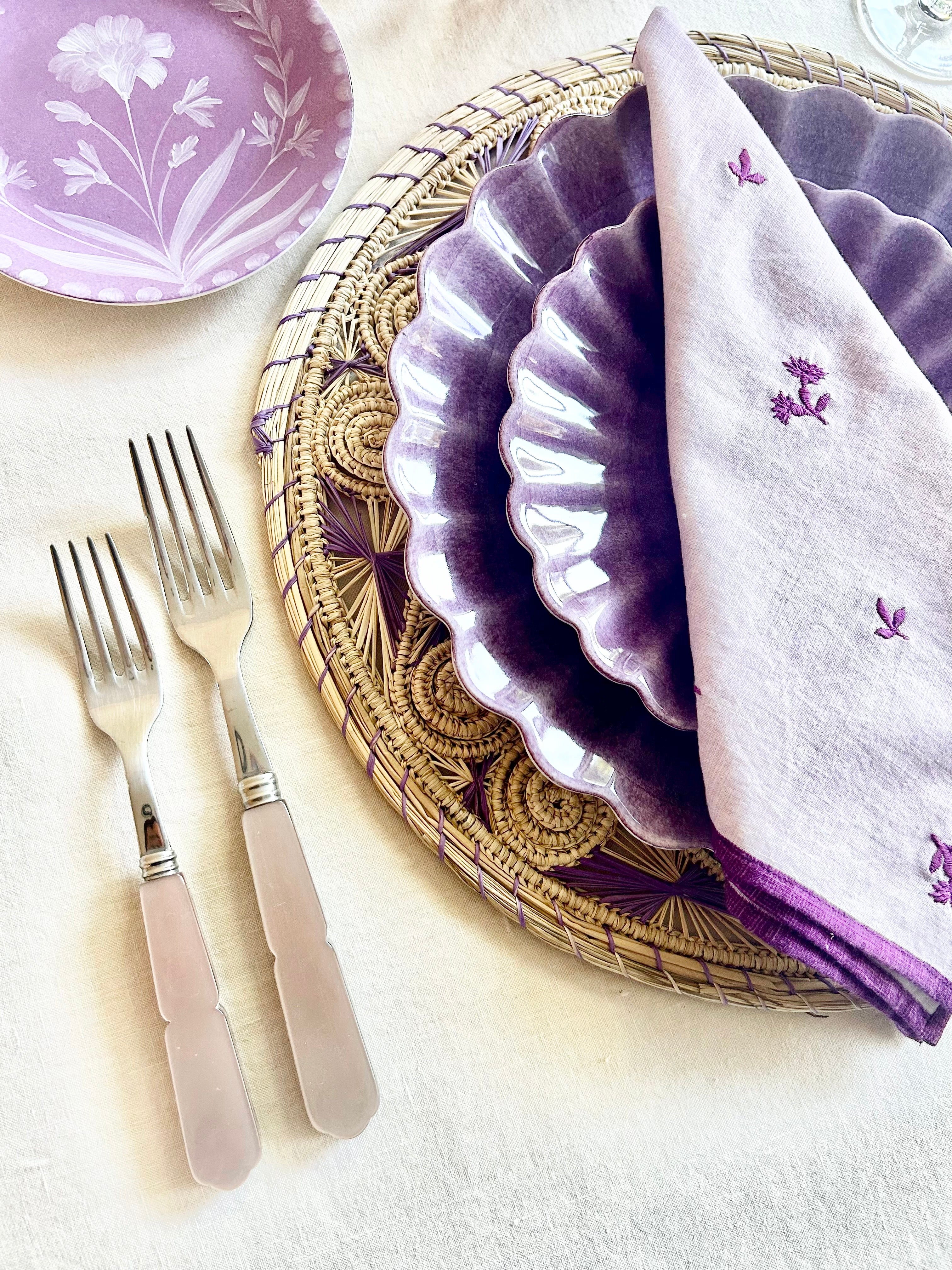 Soleil Charger / Placemat - Lavender S/4