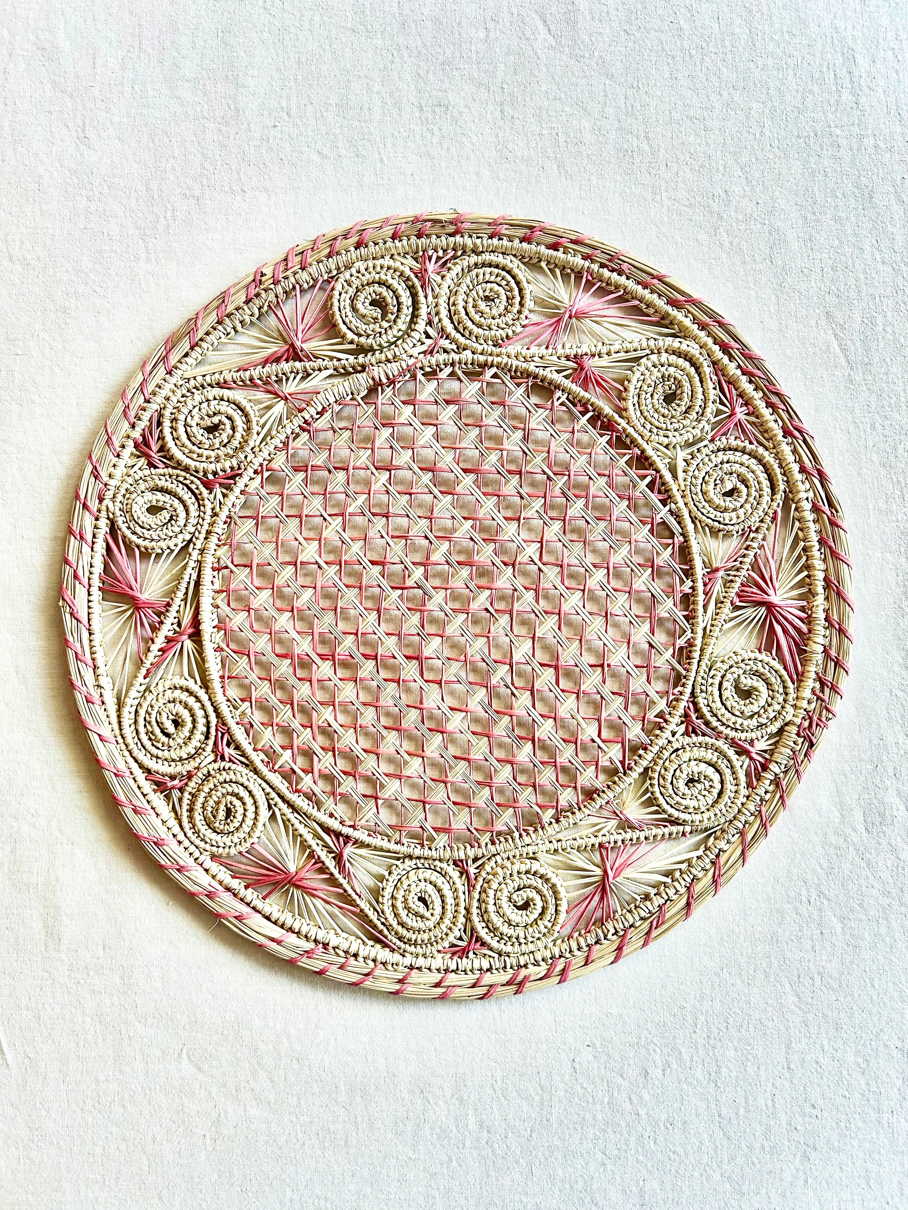 Soleil Charger / Placemat - Pink S/4