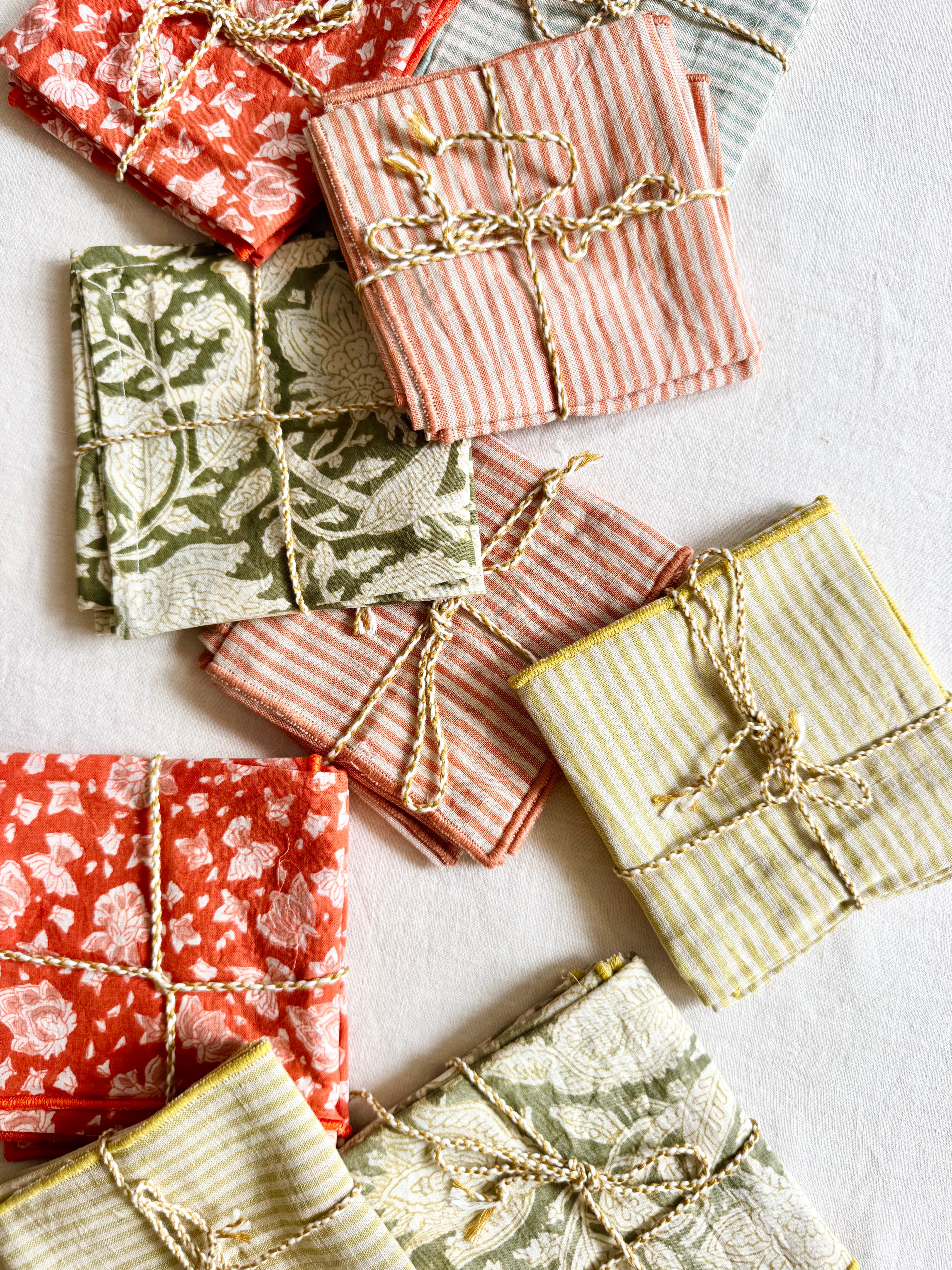 Chandra Napkins - Absynthe Stripes- S/2