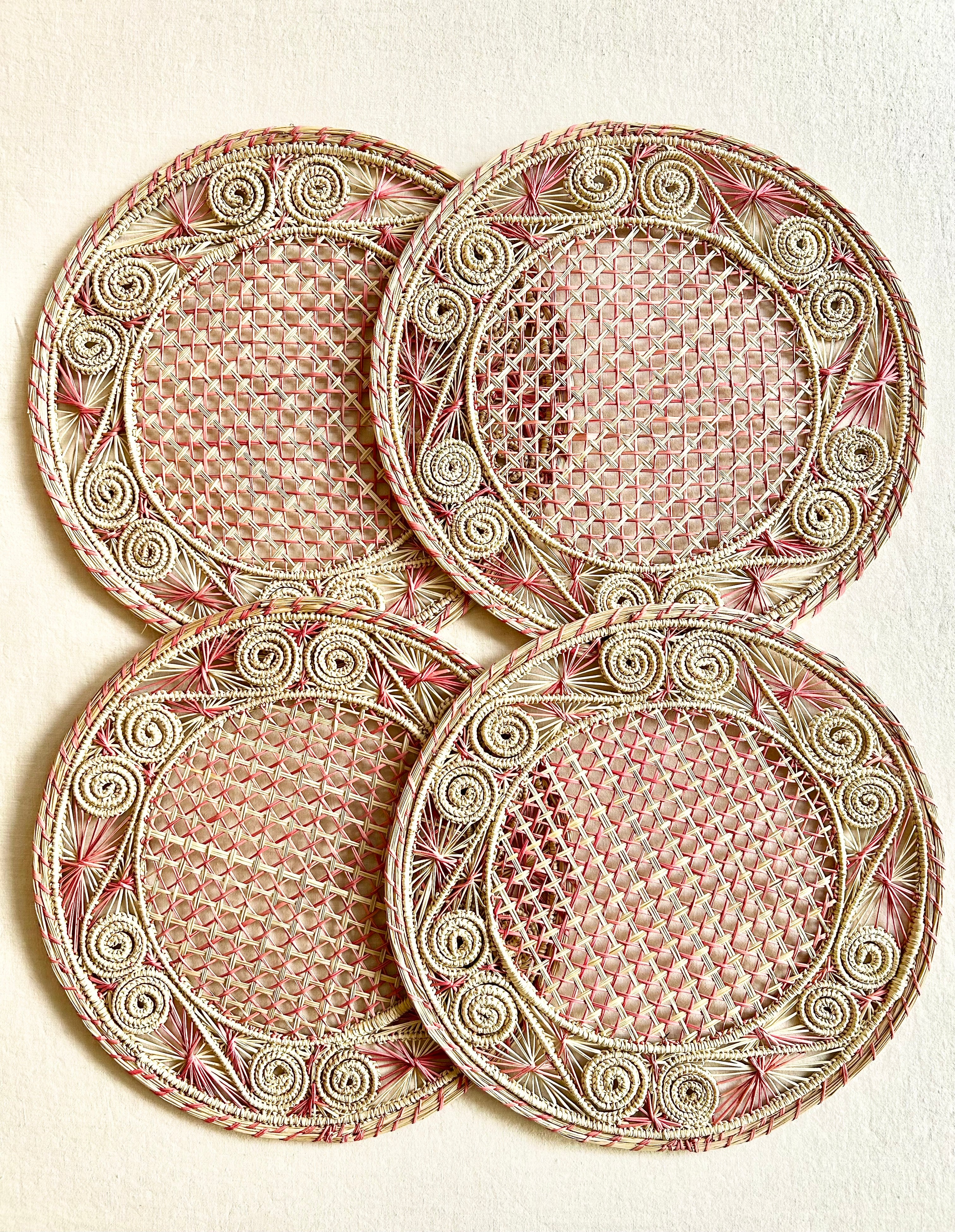 Soleil Charger / Placemat - Pink S/4