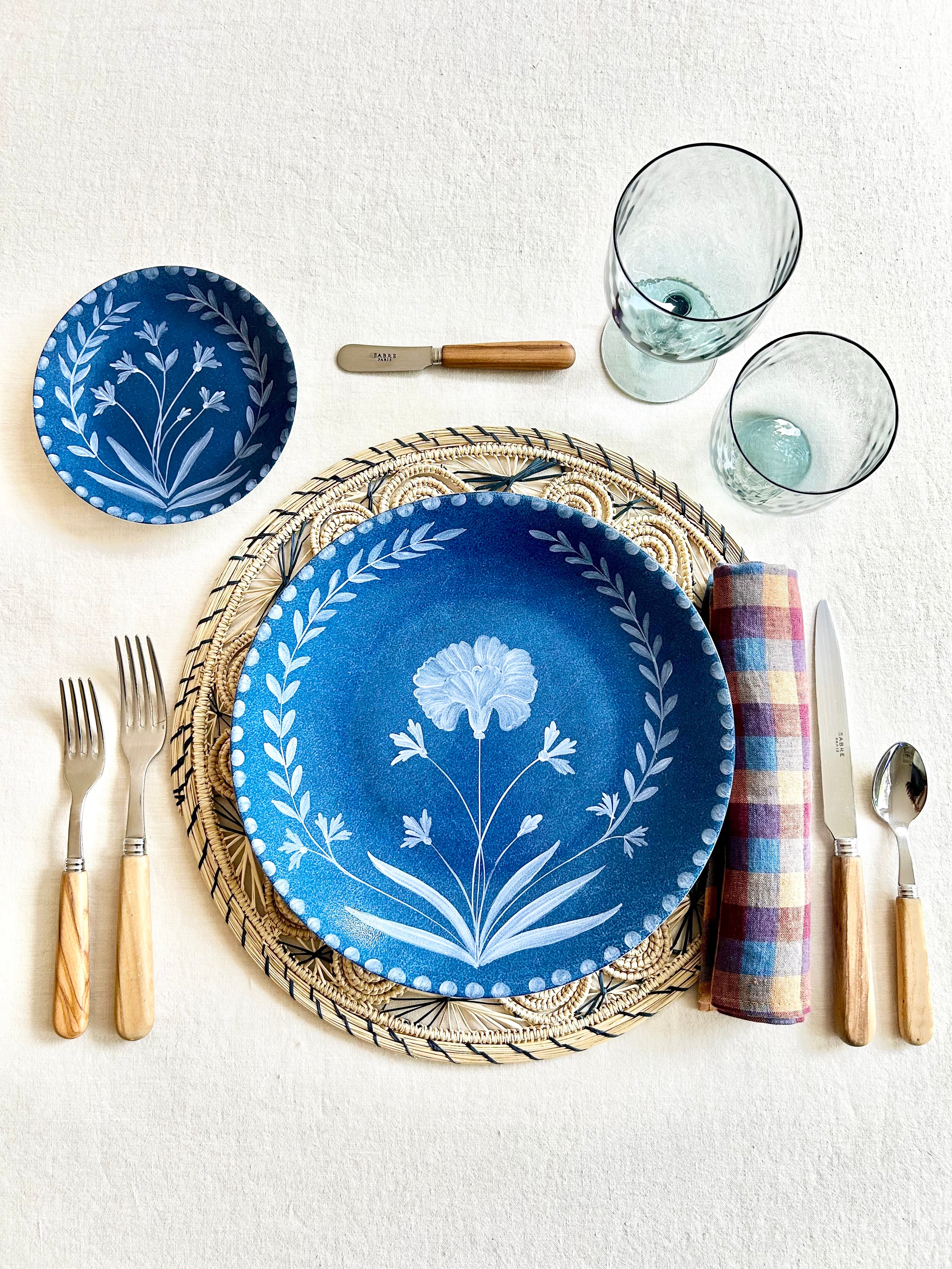 Soleil Charger / Placemat - Azure Blue S/4