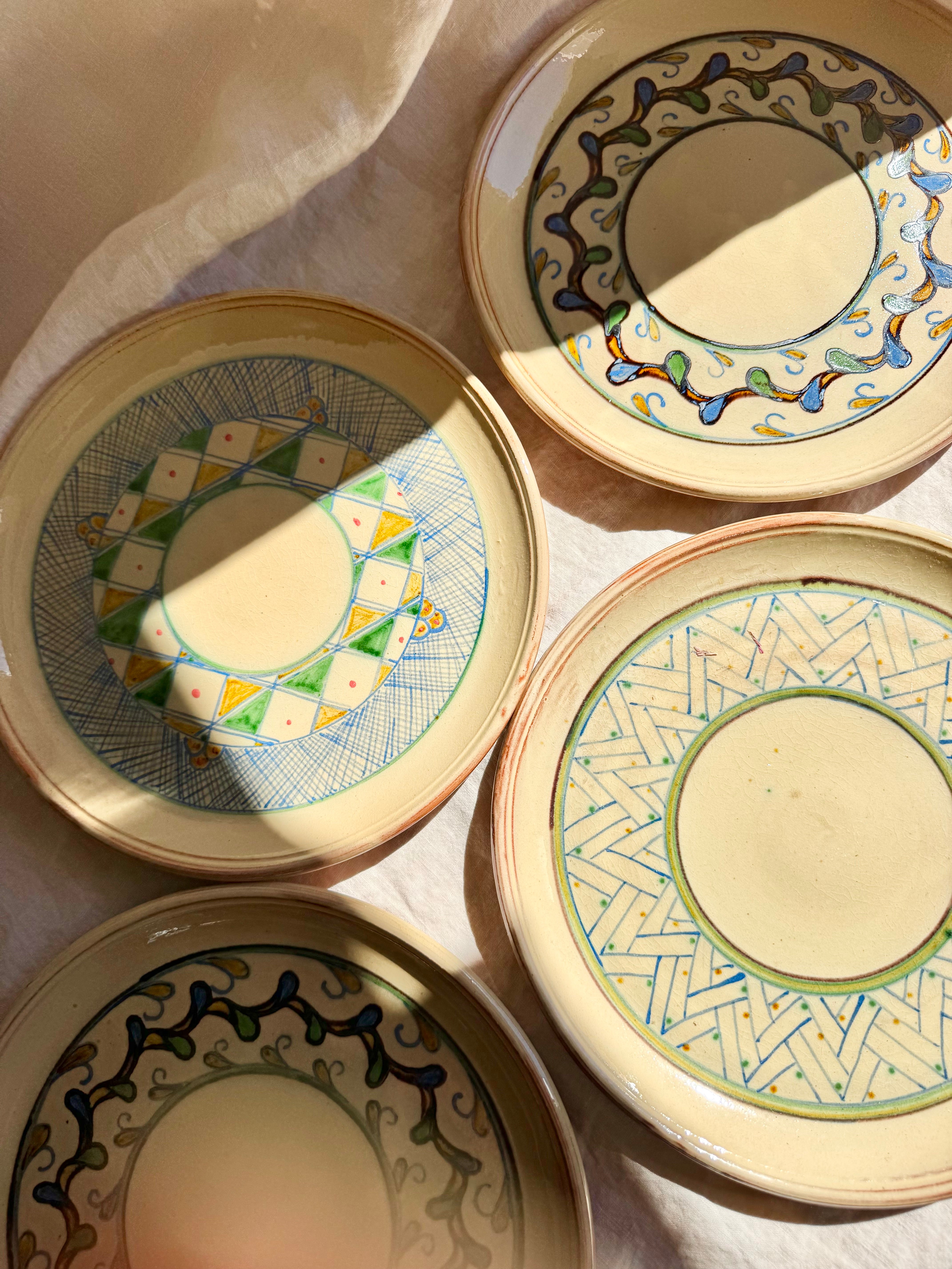 French Occitan Dinner Plates S/3