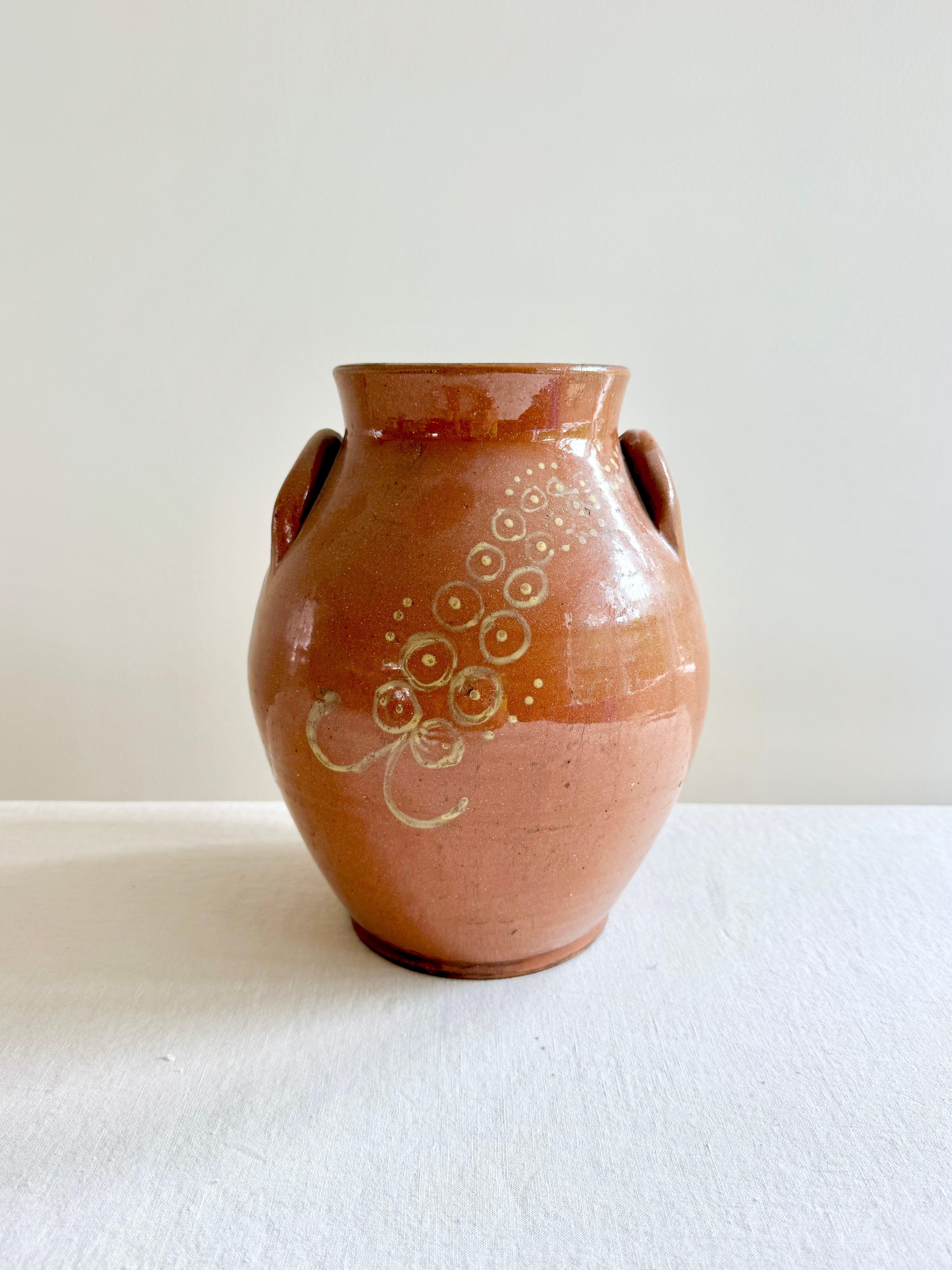 Historic Redware Vase 10"