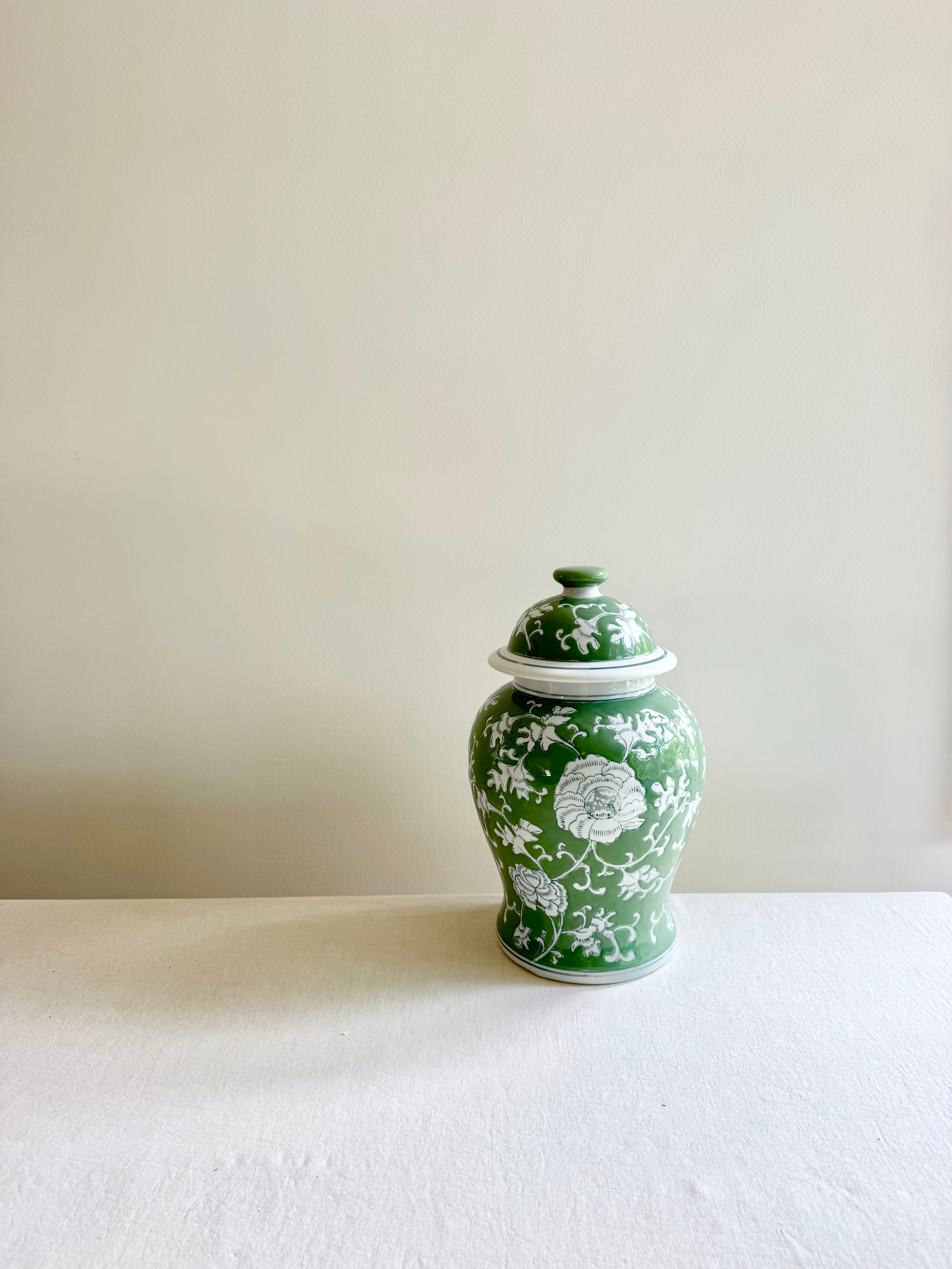 Imperial Lotus Lidded Ginger Jar