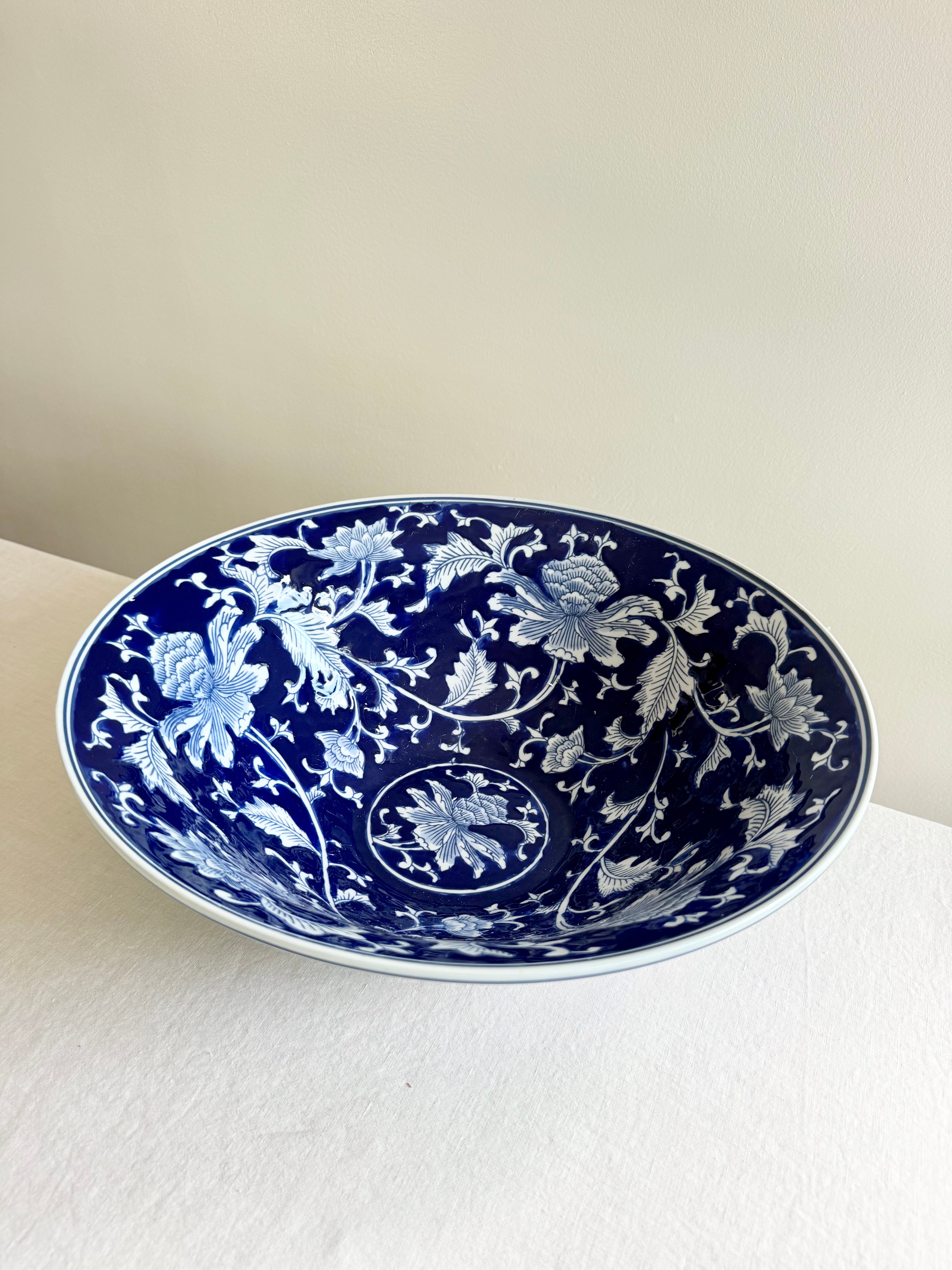 Chinoiserie Lotus Bowl