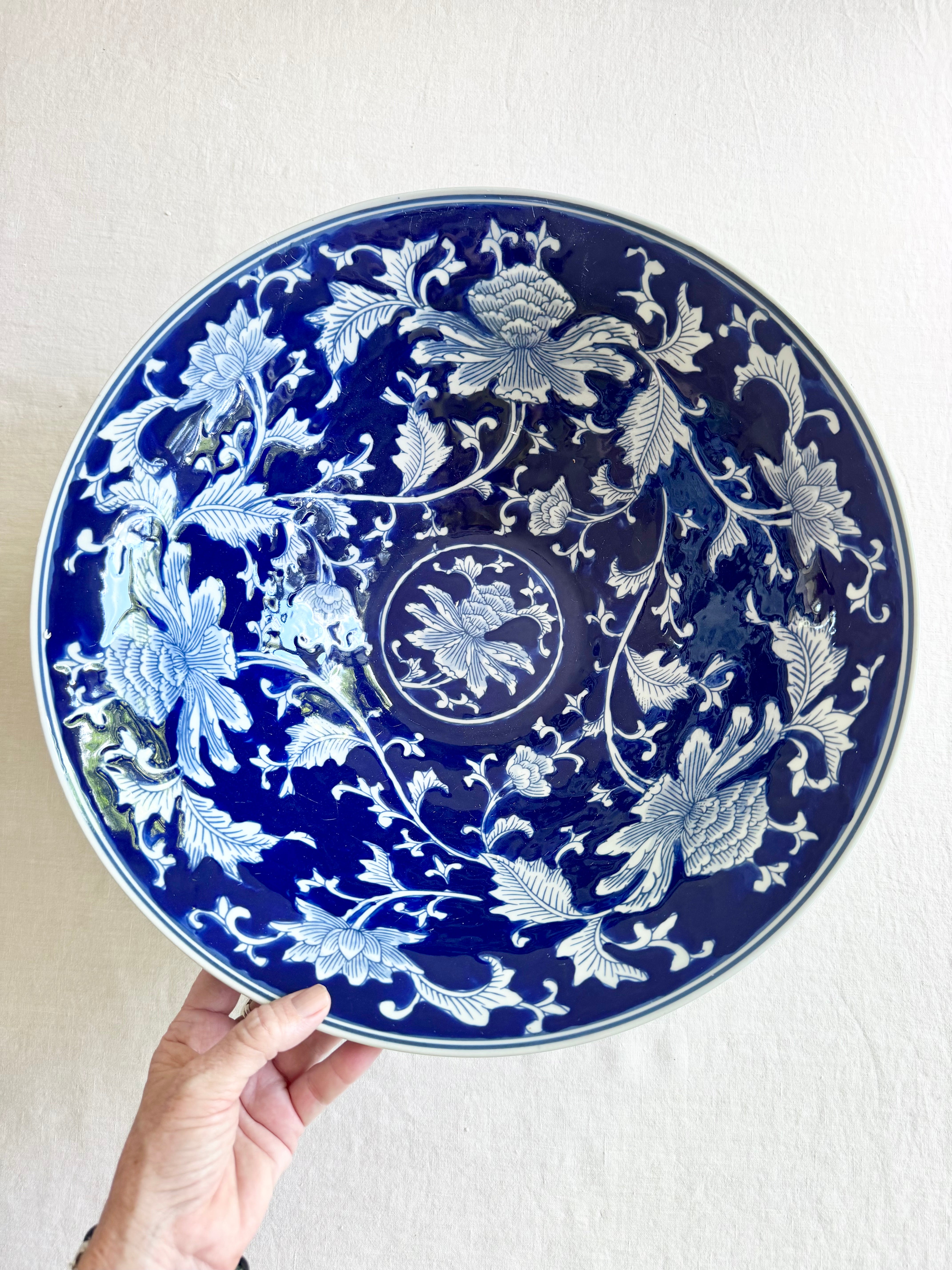 Chinoiserie Lotus Bowl