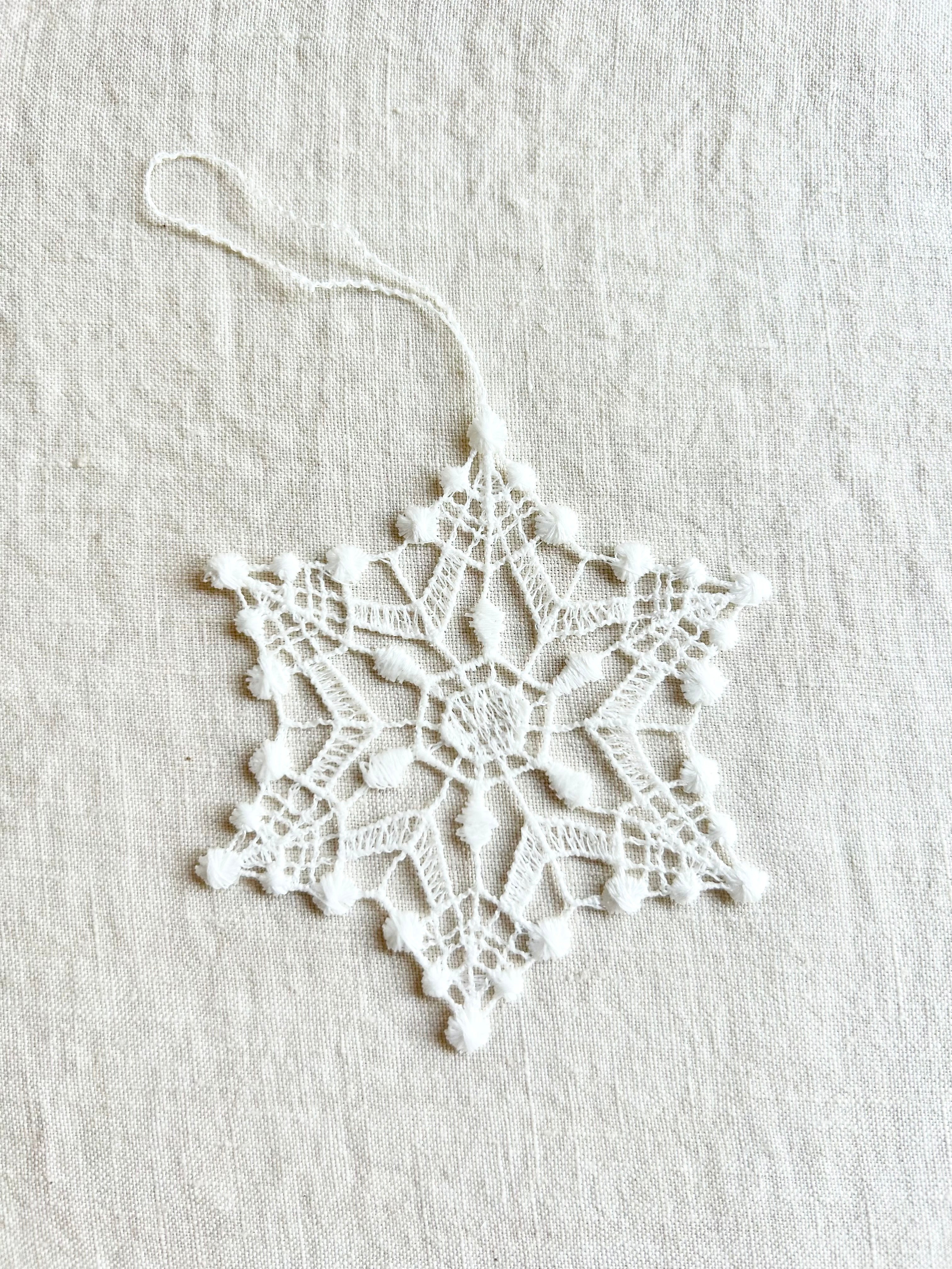 Lace Ornament - Snow star