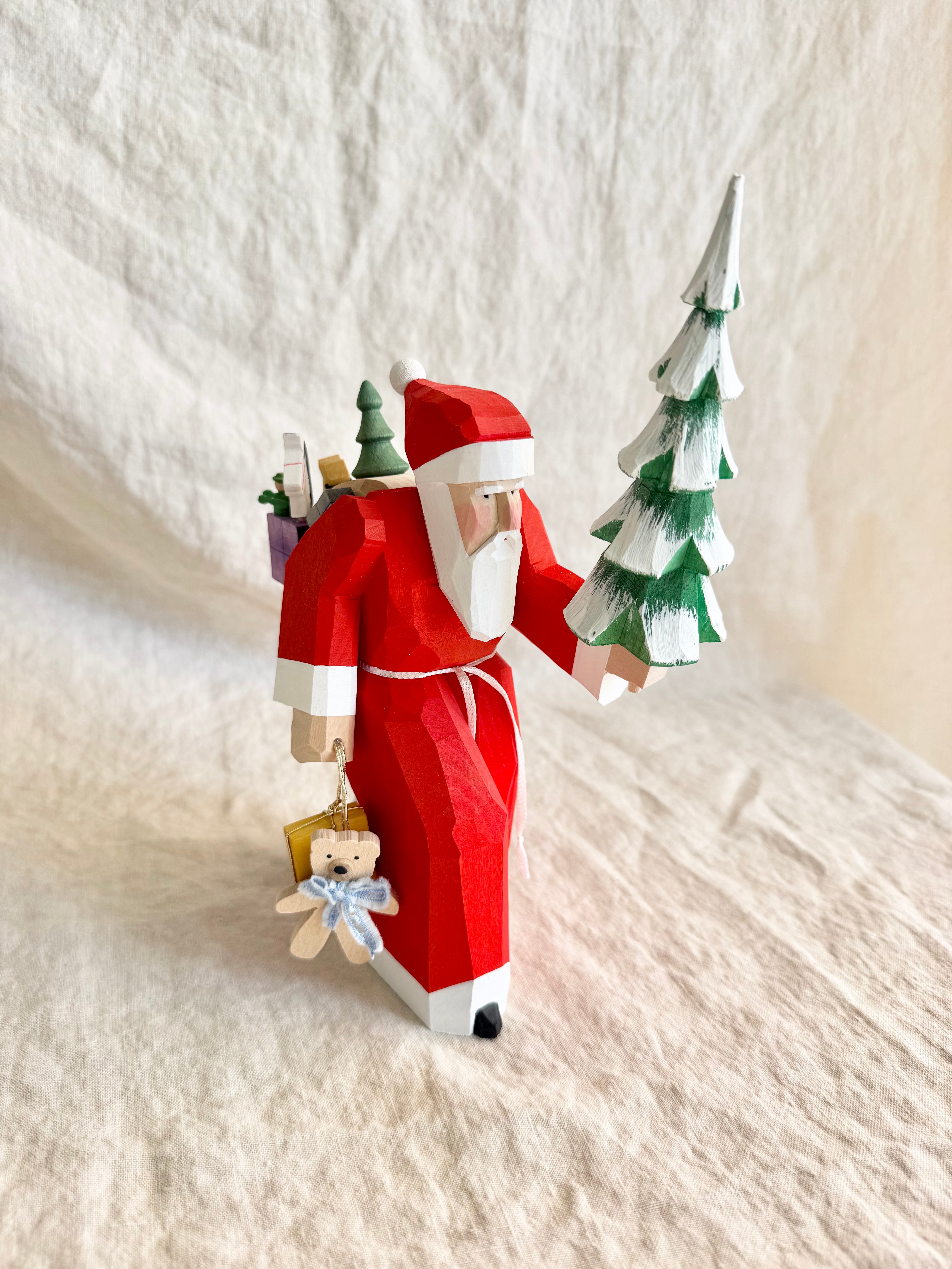 Large Wooden Santa