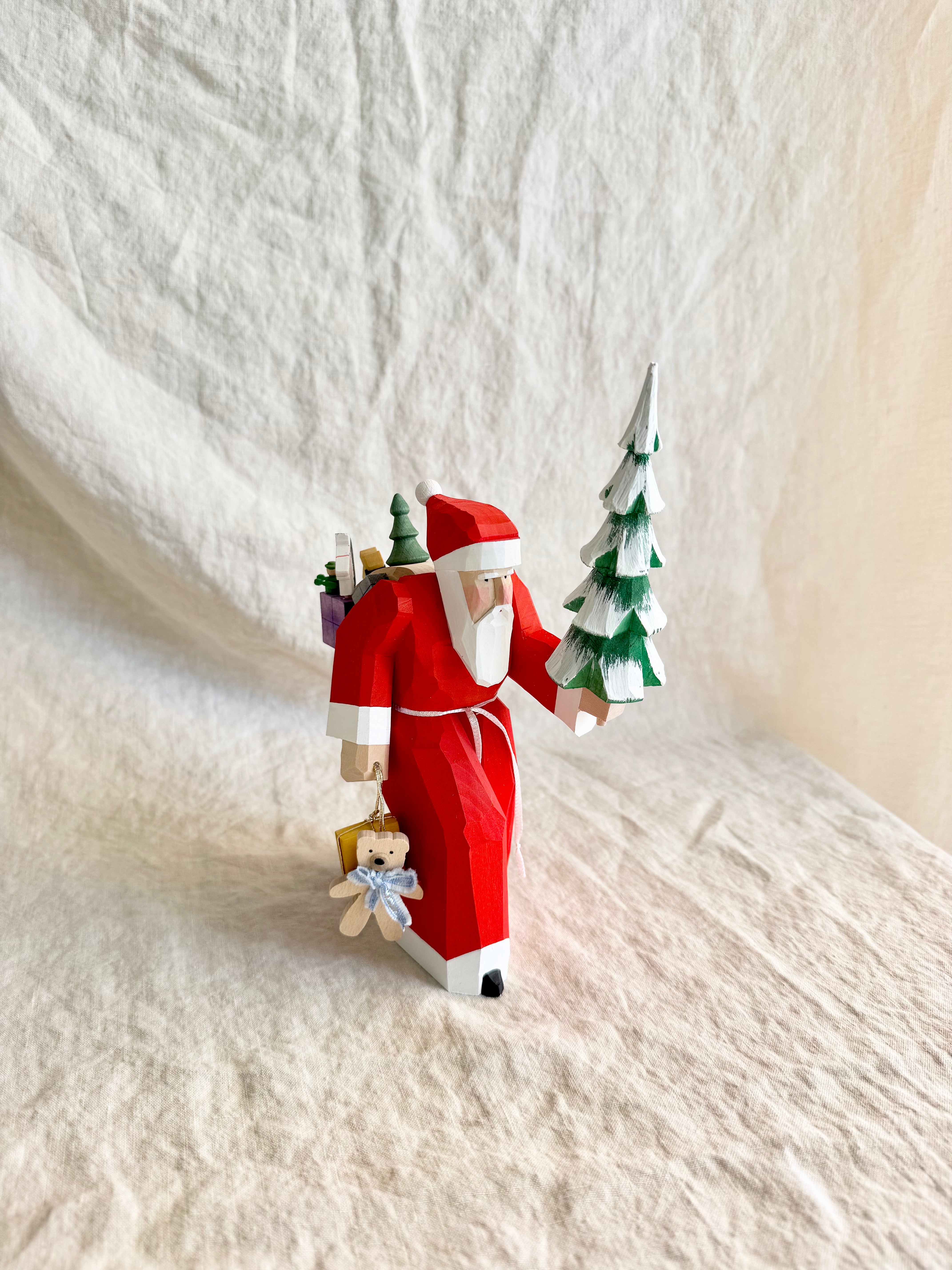 Large Wooden Santa