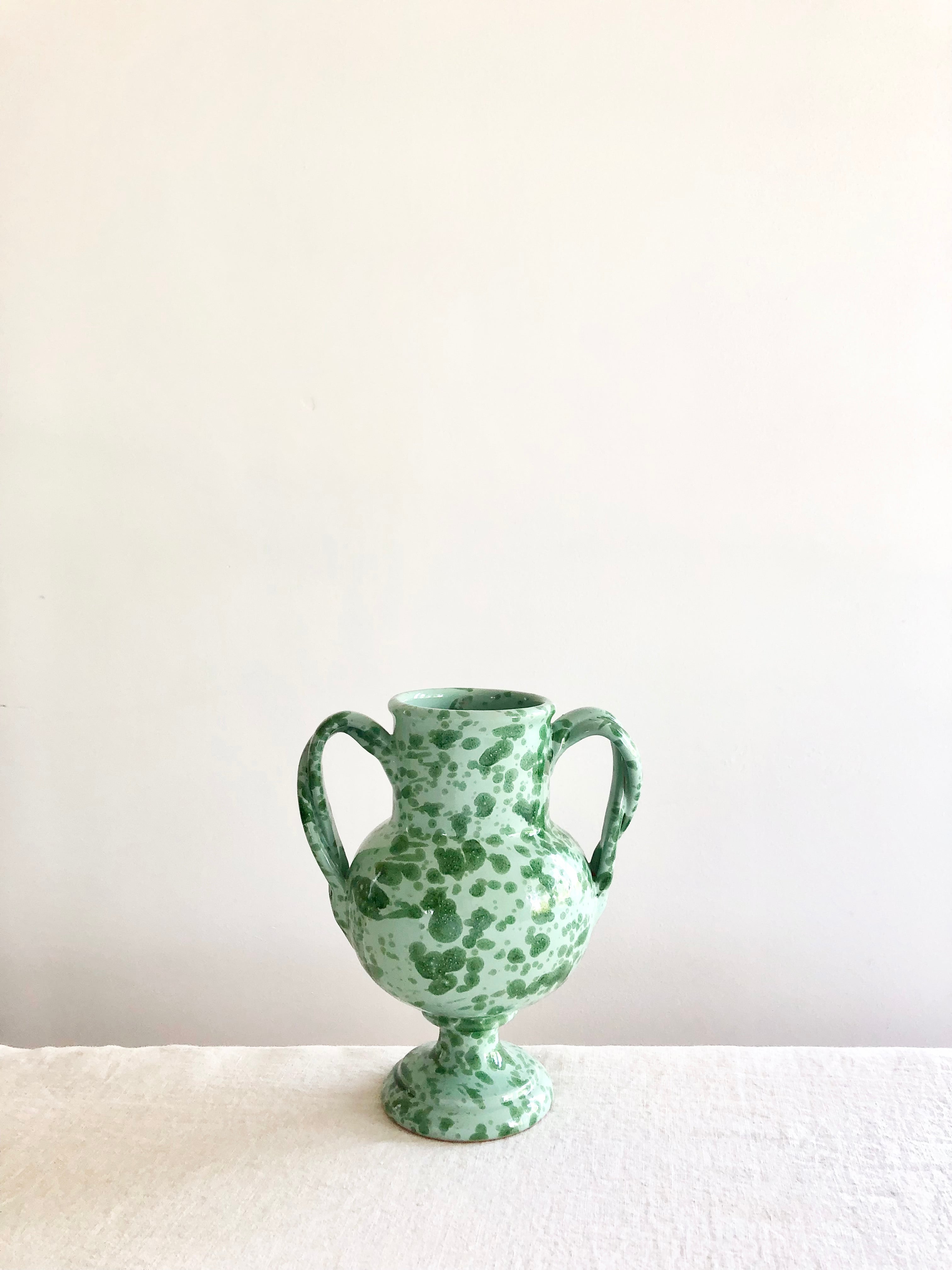 Small Pompeii Amphora Vase - Jade