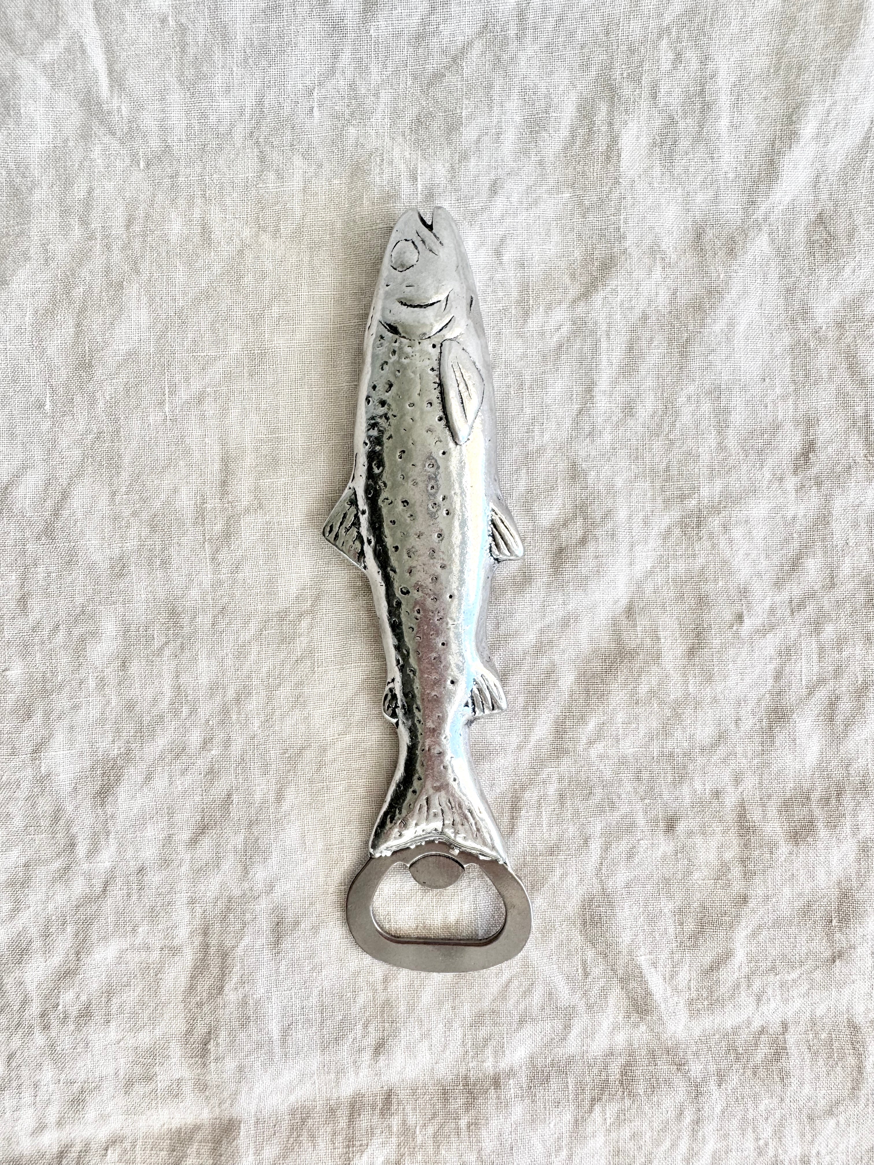 Trout Pewter Bottle Opener