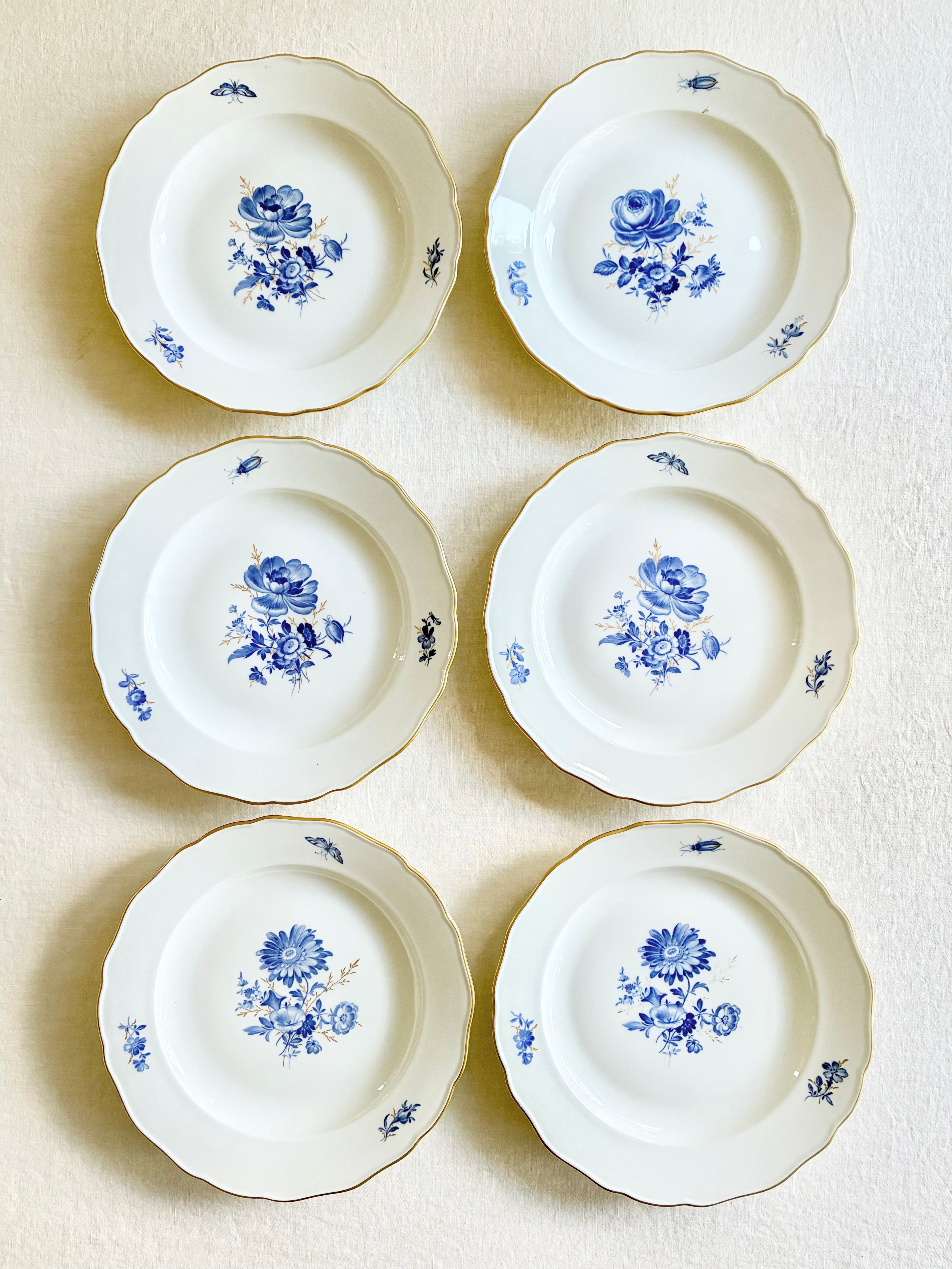 Historic Meissen Dinner Plates S/6