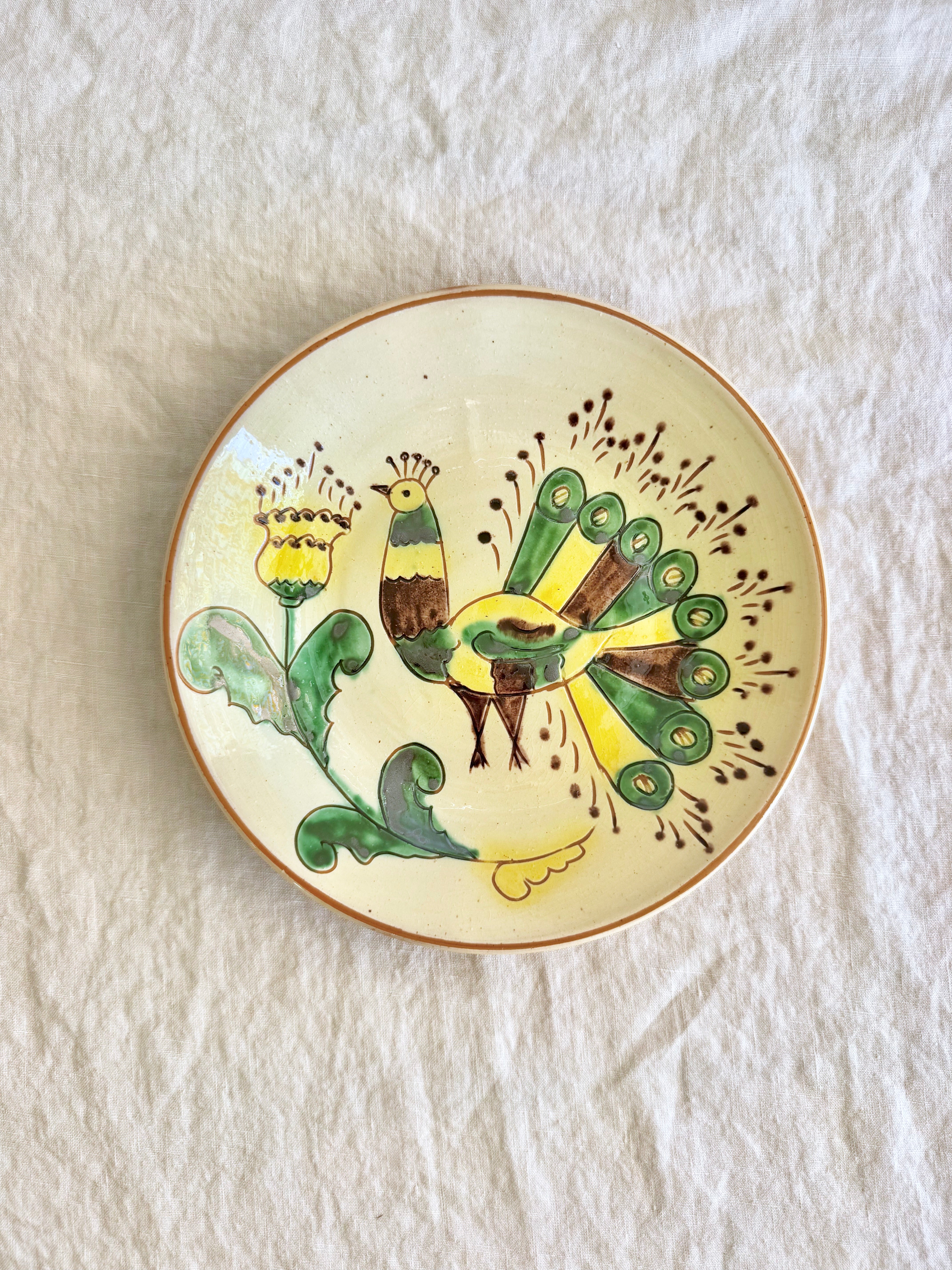 Bukowina Peacock Tapas Plate S/2