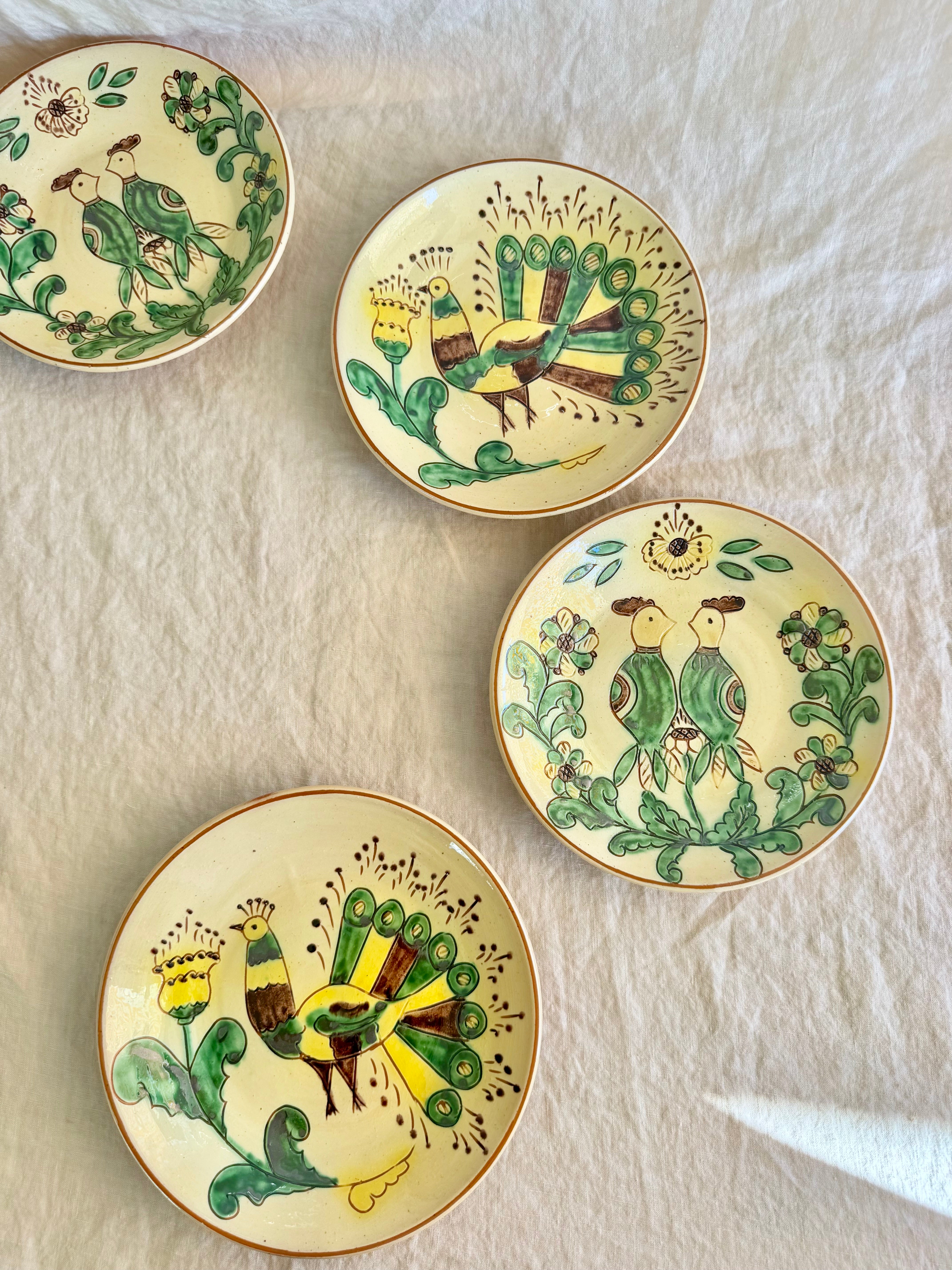 Bukowina Peacock Tapas Plate S/2