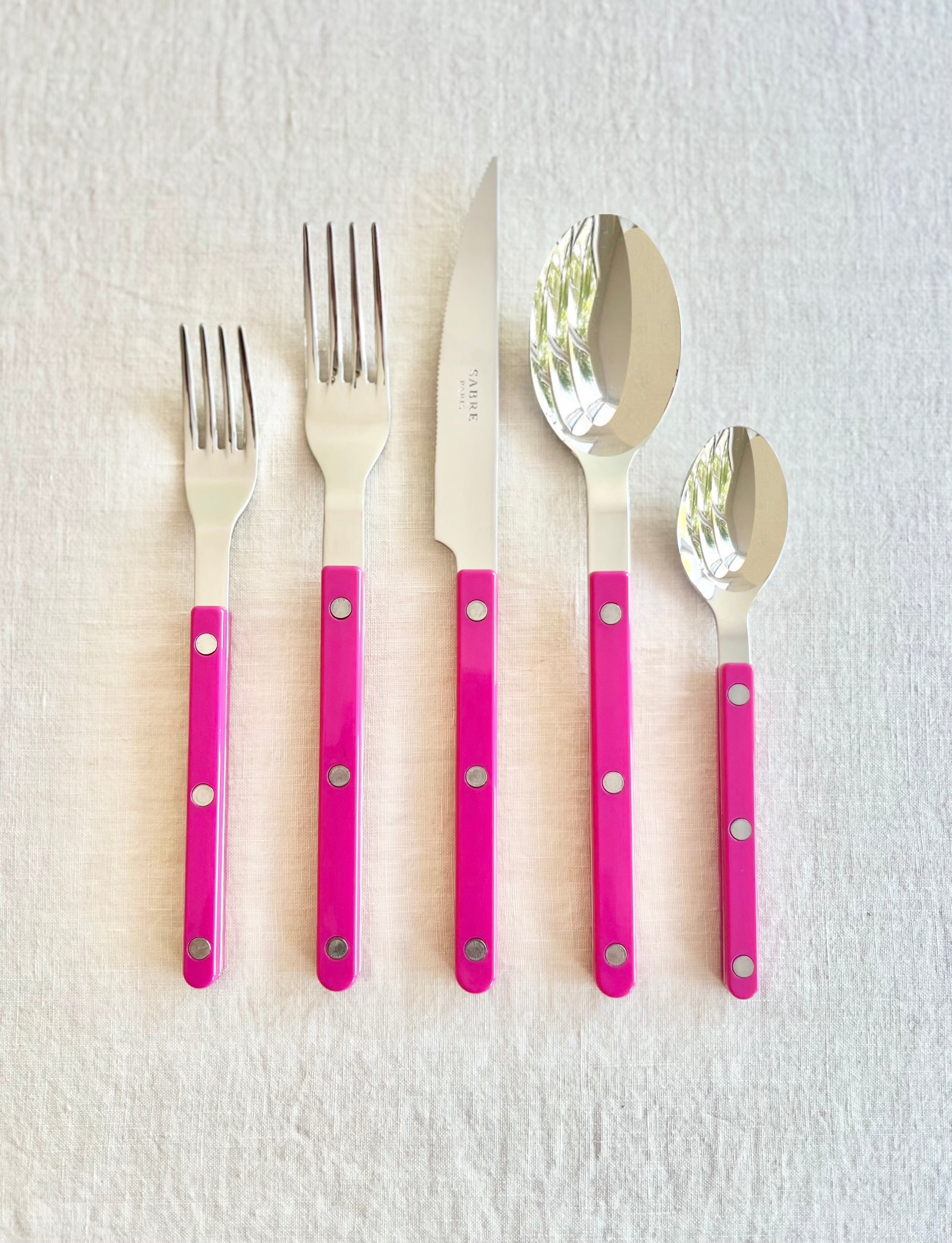Bistro Raspberry Flatware - 5 piece set