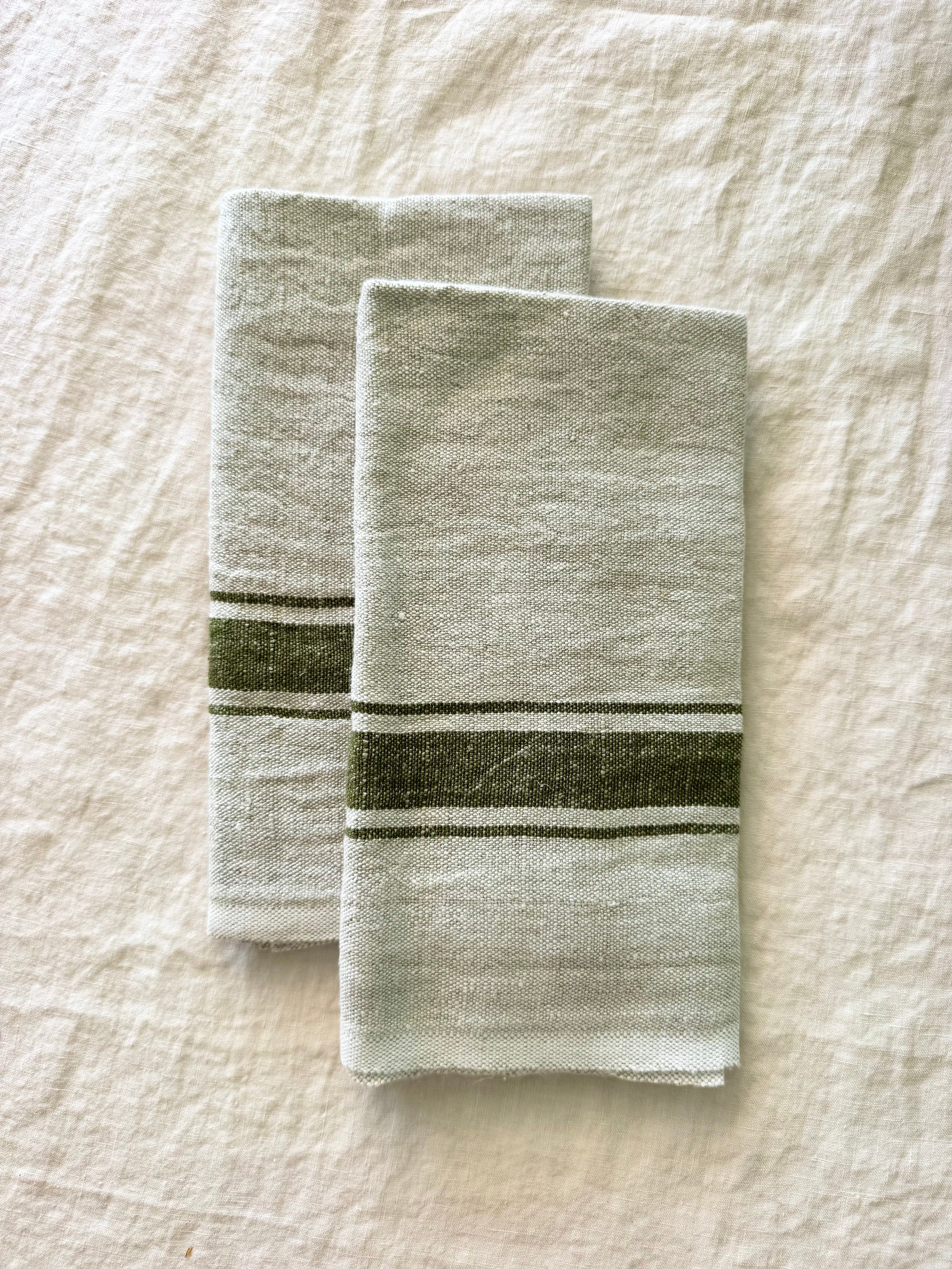 Marseille Kitchen Towel - Olive - S/2