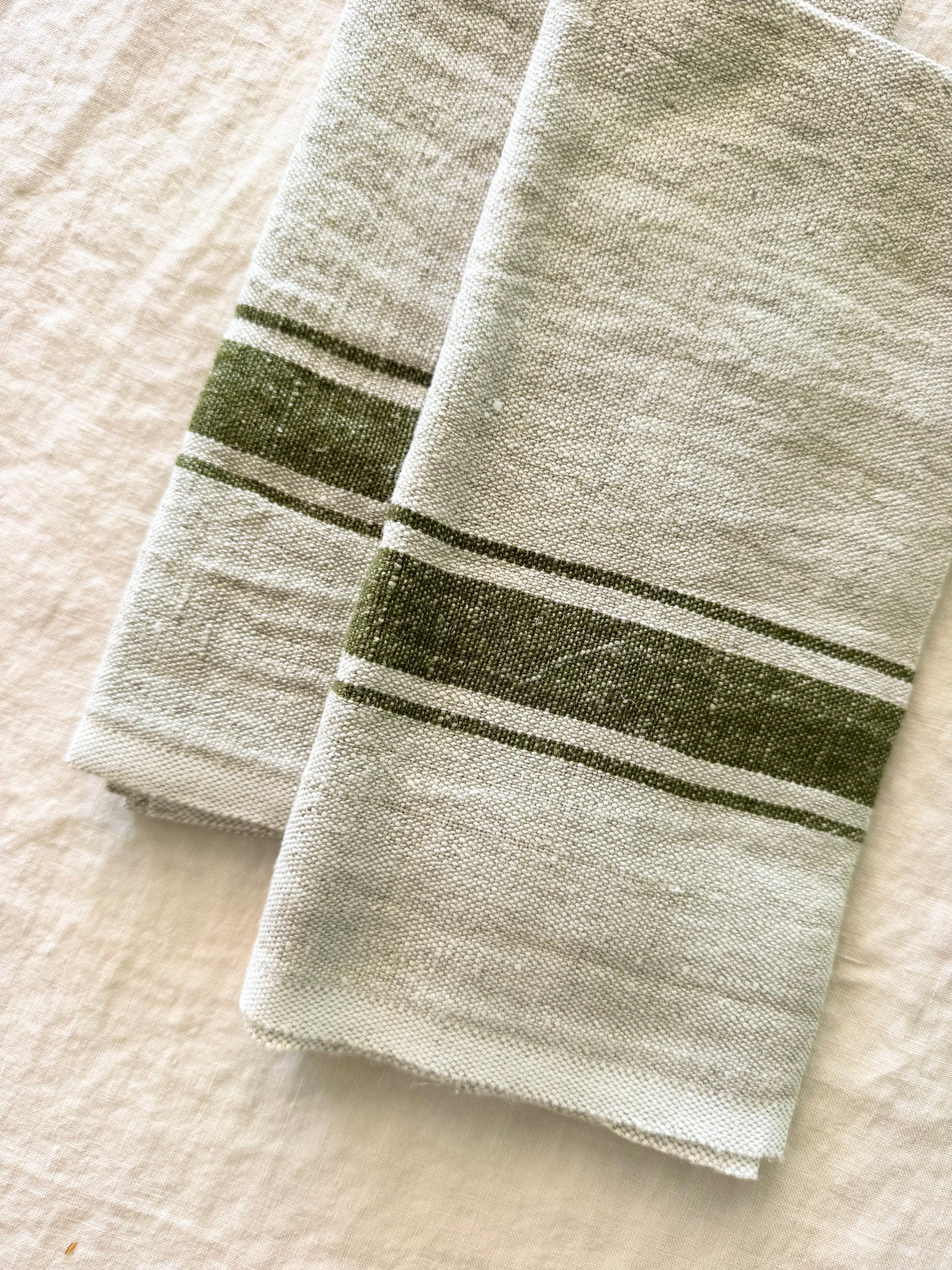 Marseille Kitchen Towel - Olive - S/2